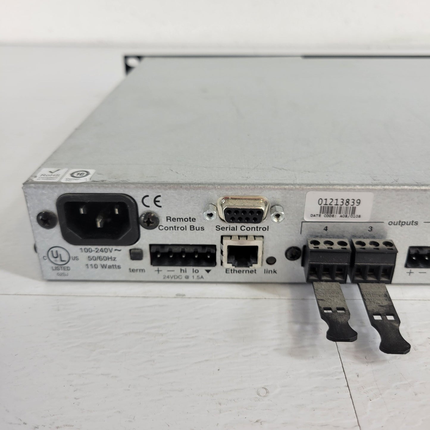 Biamp Audia Solo Audio Processor 12 x 4 Multi Channel Distribution Wall Rack