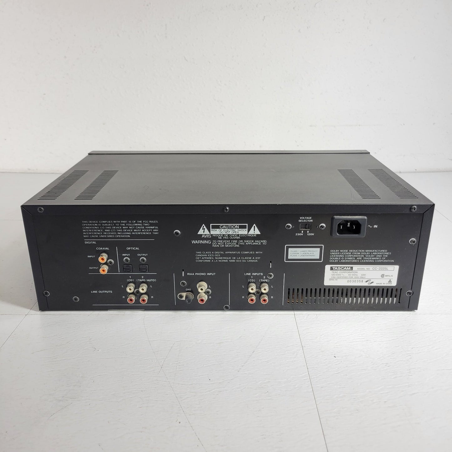Tascam CC-222SL Original MK I CD / Cassette Professional Combination Unit