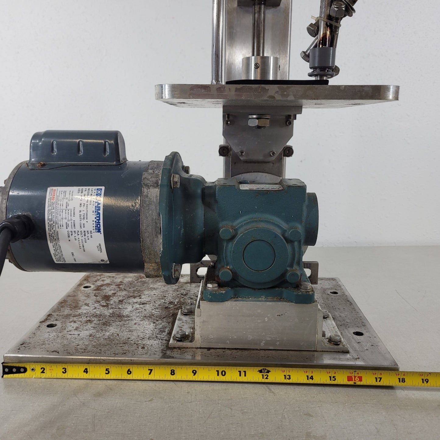 TESTED Heavy Duty Vertical Shaker Marathon Electric 1/4 HP Motor Tigear 2