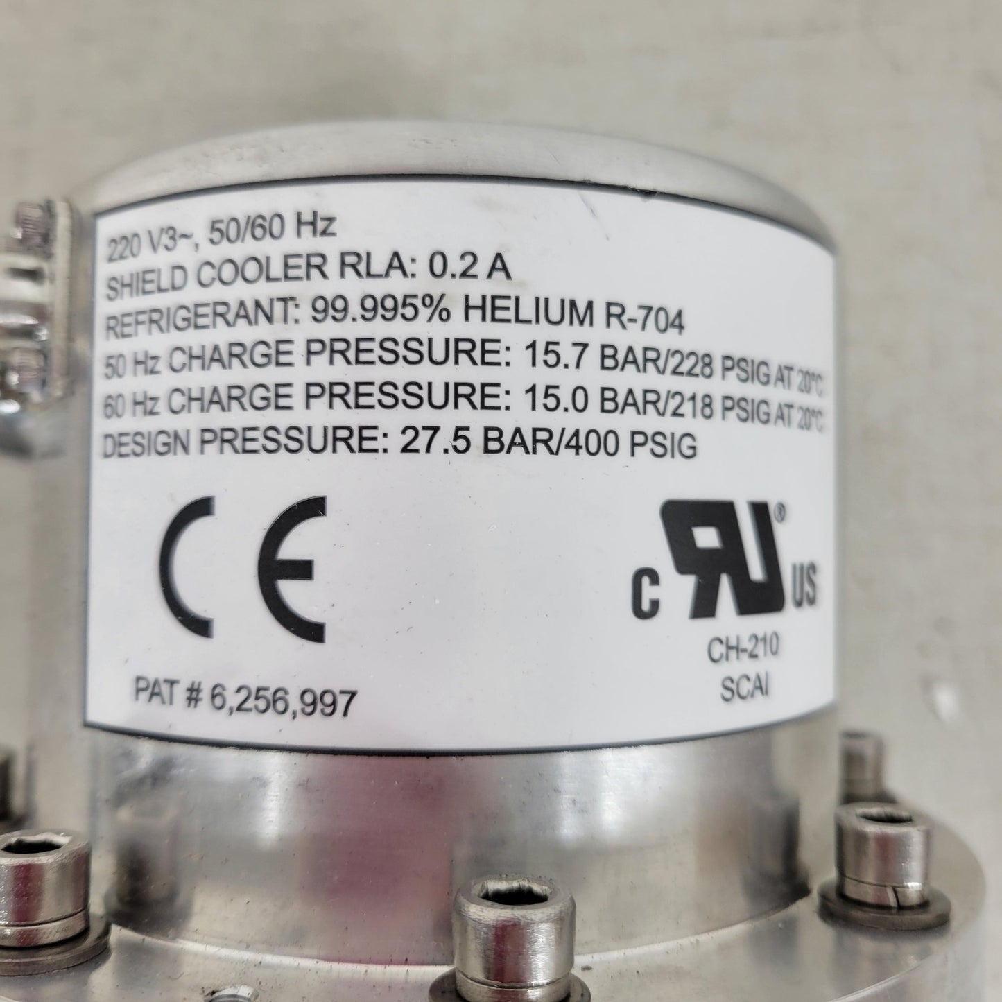 Sumitomo CH-210 266266A Cold Head Superior Cryo Cooler Cryogenic Type SS242-1014
