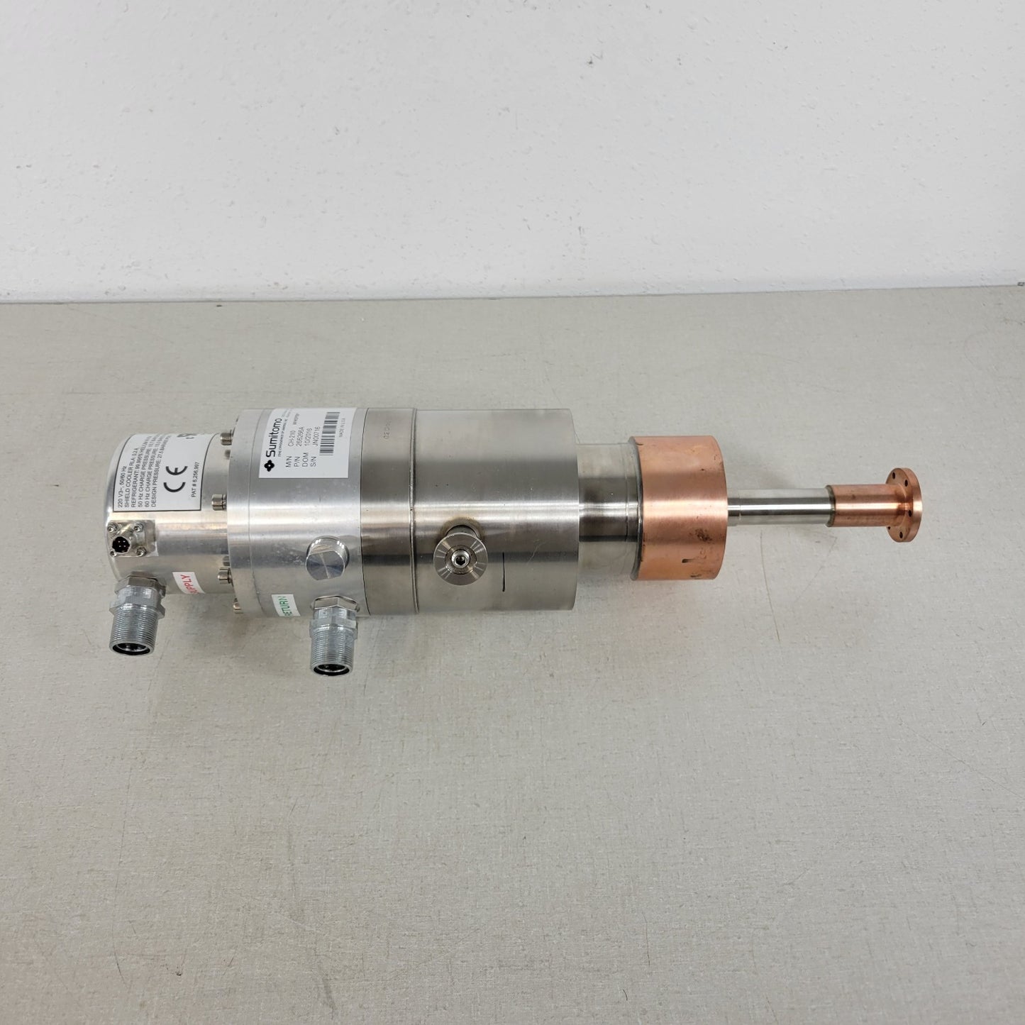Sumitomo CH-210 266266A Cold Head Superior Cryo Cooler Cryogenic Type SS242-1014