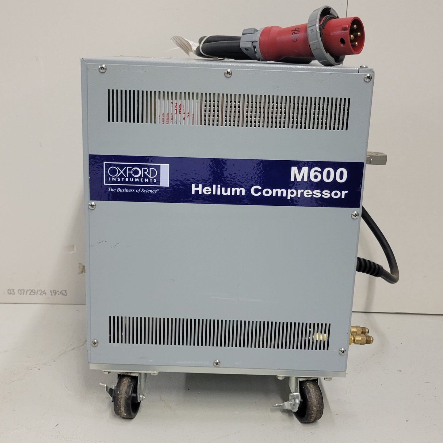 OXFORD INSTRUMENTS Cryo Helium Compressor M600 Three Phase Power J1 Remote 91-00