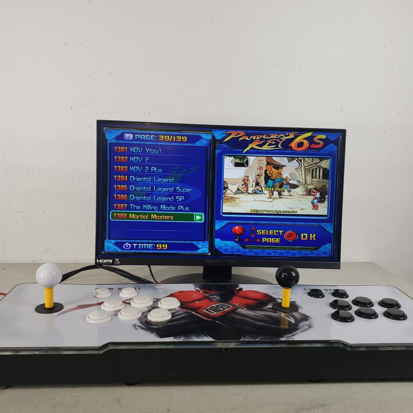 Tested 1388 in 1 Retro Video Games Arcade Console Pandora’s Key 6s Double Stick