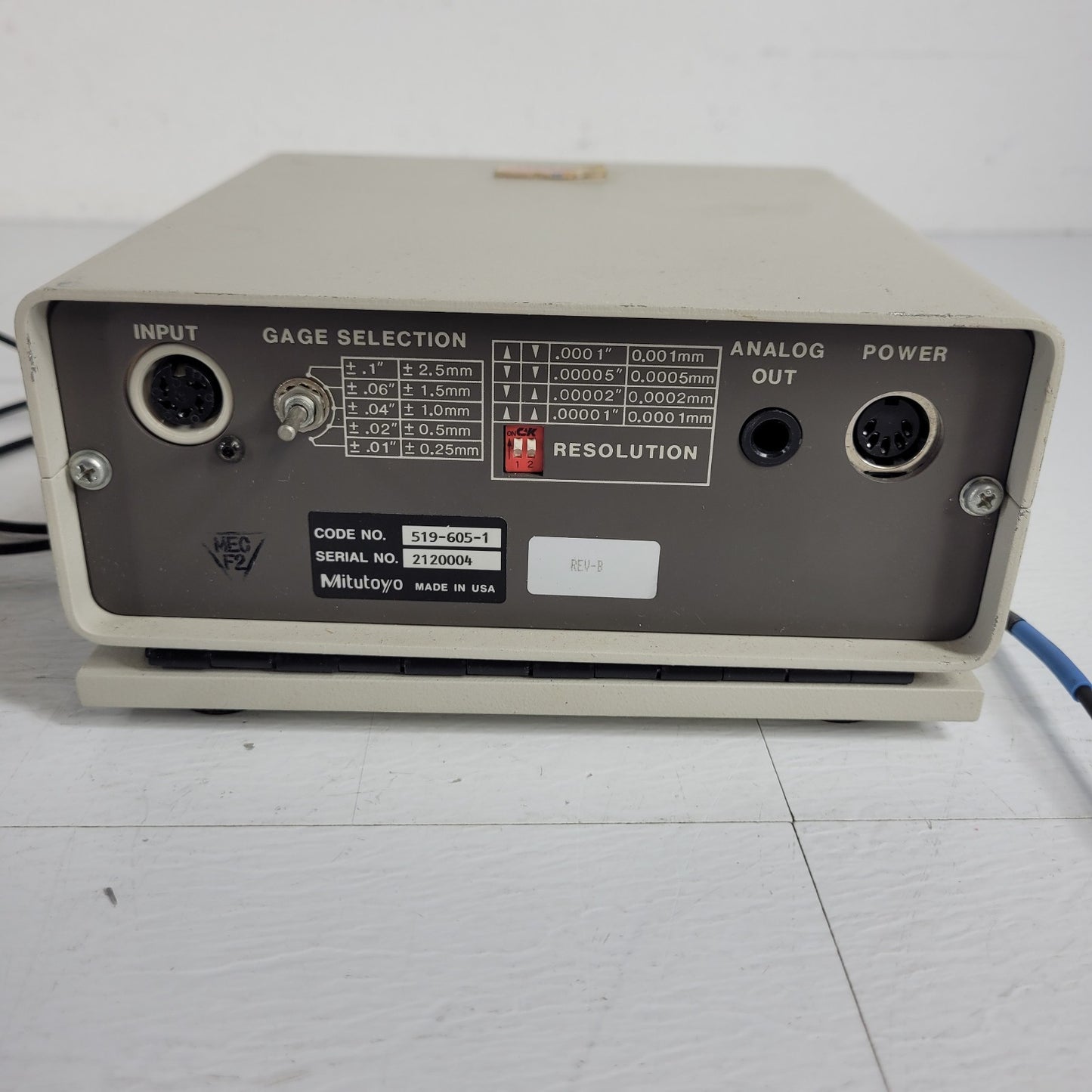 TESTED Mitutoyo 519-605-1 Digital Micrometer High Precision 5-Decimal Gauge