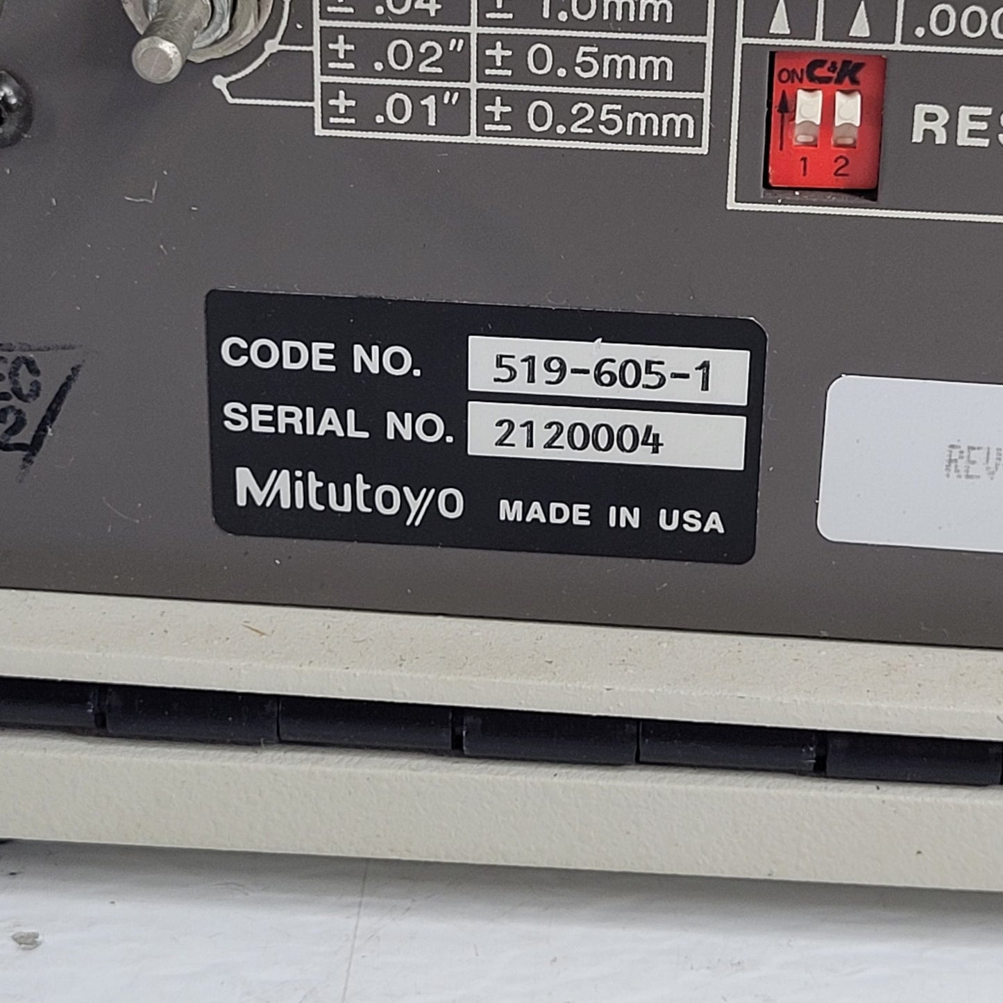 TESTED Mitutoyo 519-605-1 Digital Micrometer High Precision 5-Decimal Gauge