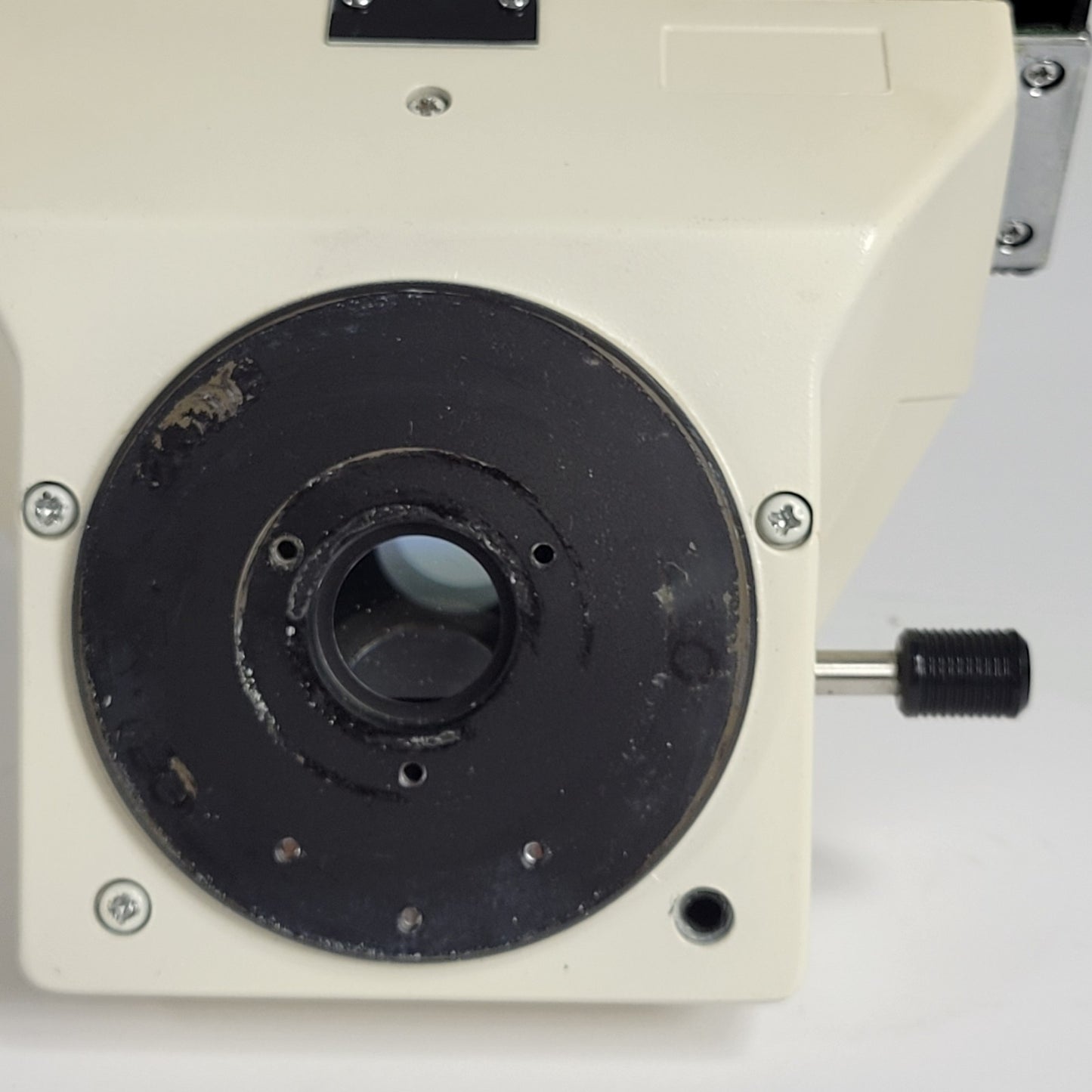 Vintage Bio-Rad UMA-500 Trinocular Microscope Head Adjustable Uses 22mm Eyepxs