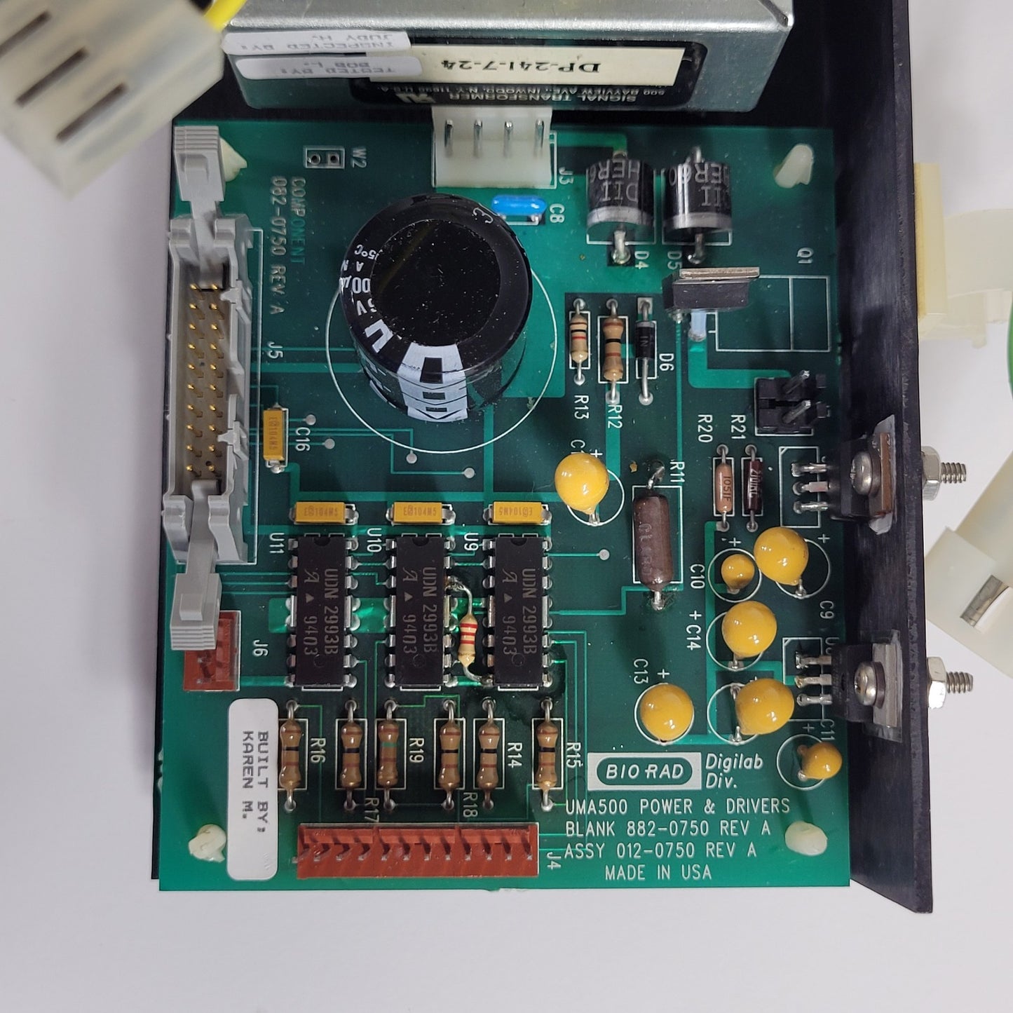 Tested Bio Rad UMA500 Power & Drivers Bank 882-0750 Rev A w/ Signal Transformer