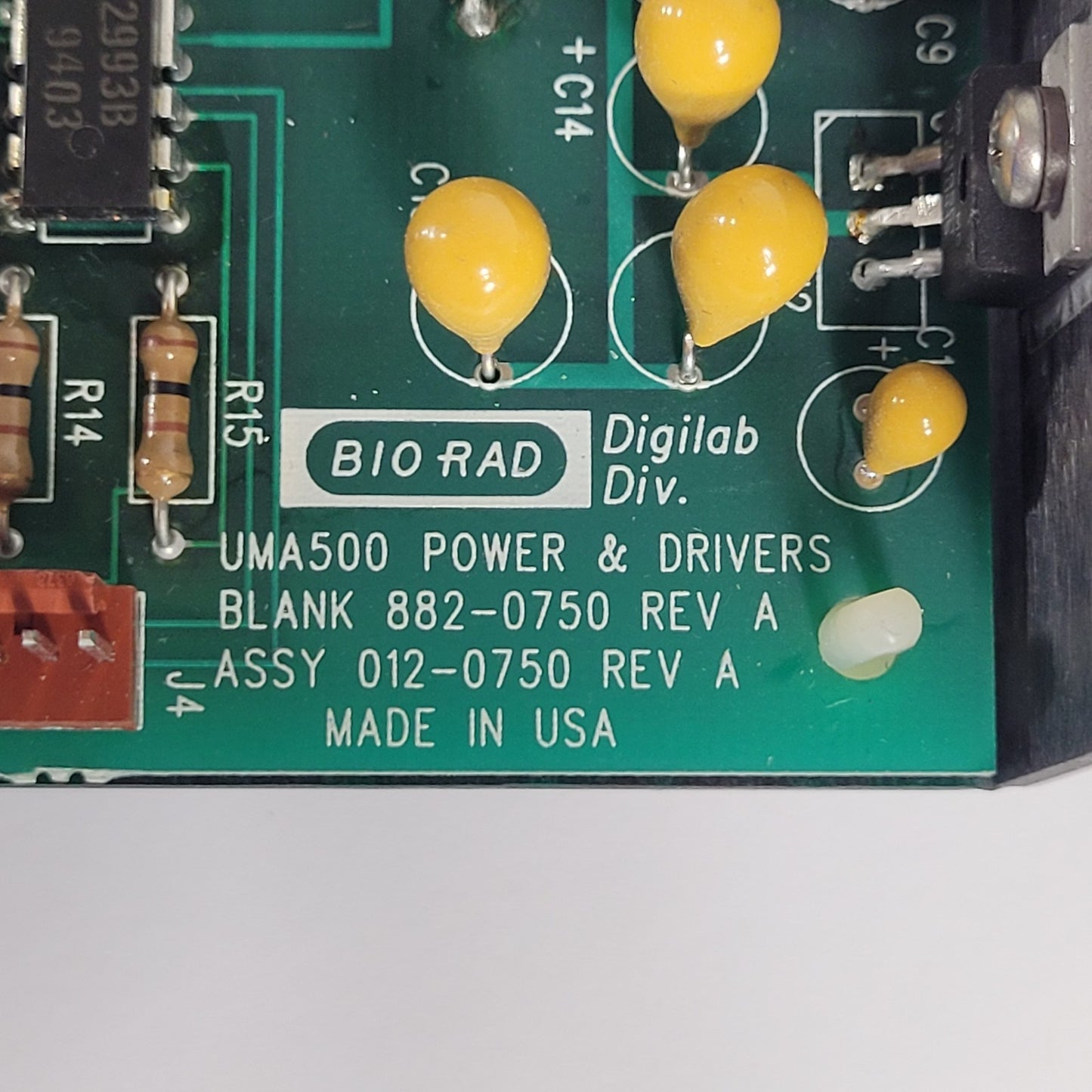 Tested Bio Rad UMA500 Power & Drivers Bank 882-0750 Rev A w/ Signal Transformer