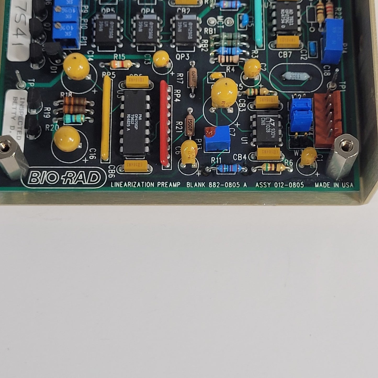 Tested Bio Rad 882-0805 Rev A Linearization Pre Amp For UMA 500 Microscopes