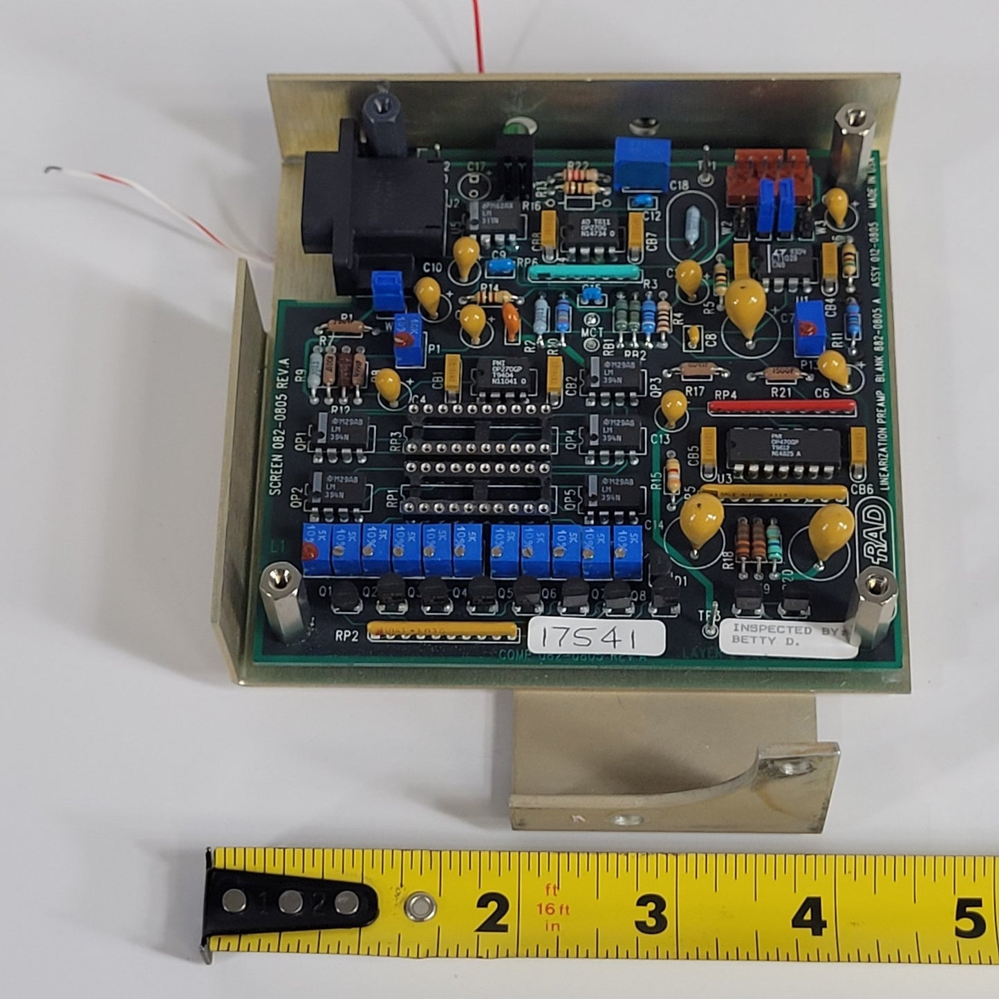 Tested Bio Rad 882-0805 Rev A Linearization Pre Amp For UMA 500 Microscopes