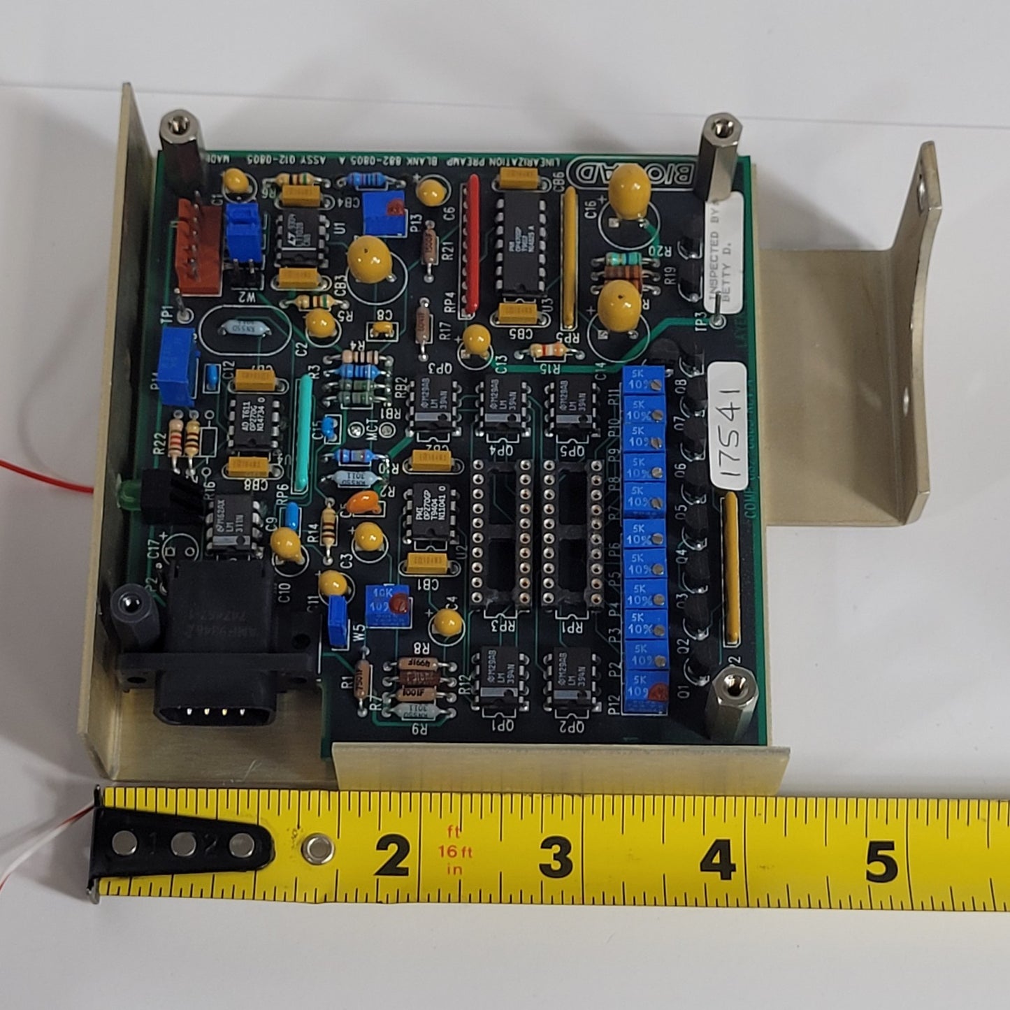 Tested Bio Rad 882-0805 Rev A Linearization Pre Amp For UMA 500 Microscopes