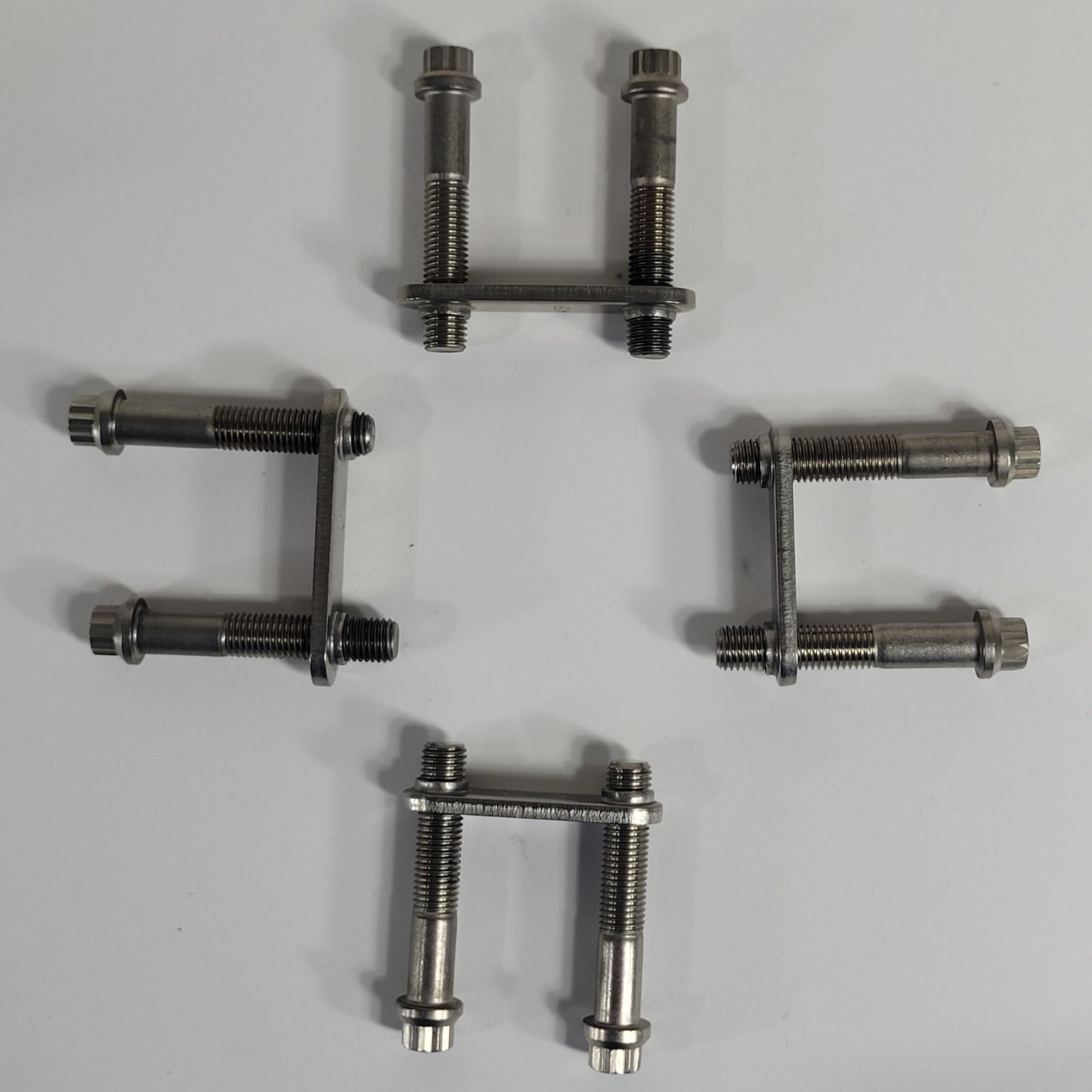 DN63CF 4.5" CF Conflat Hardware Kit 8 Blots with 4 Nuts 2" Long High Vacuum SS