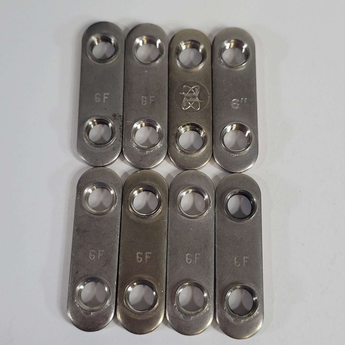 DN100CF 6" CF Double Nut Set For Conflat Flange (8 Count) High Vacuum Seal SS