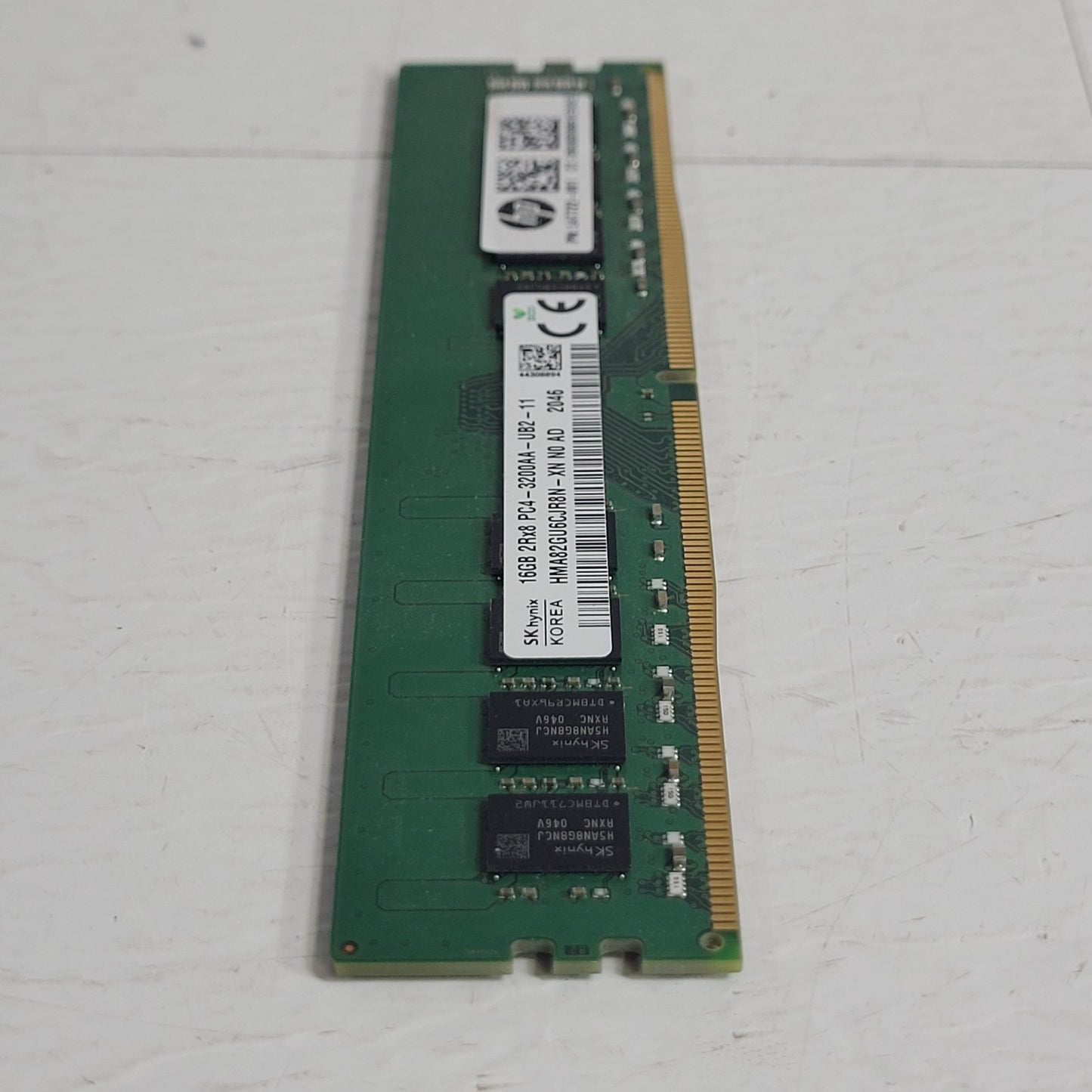 Hynix HMA82GU6CJR8N-XN N0 AD 16GB 288p Desktop RAM UDIMM DDR4-3200 Memory Stick