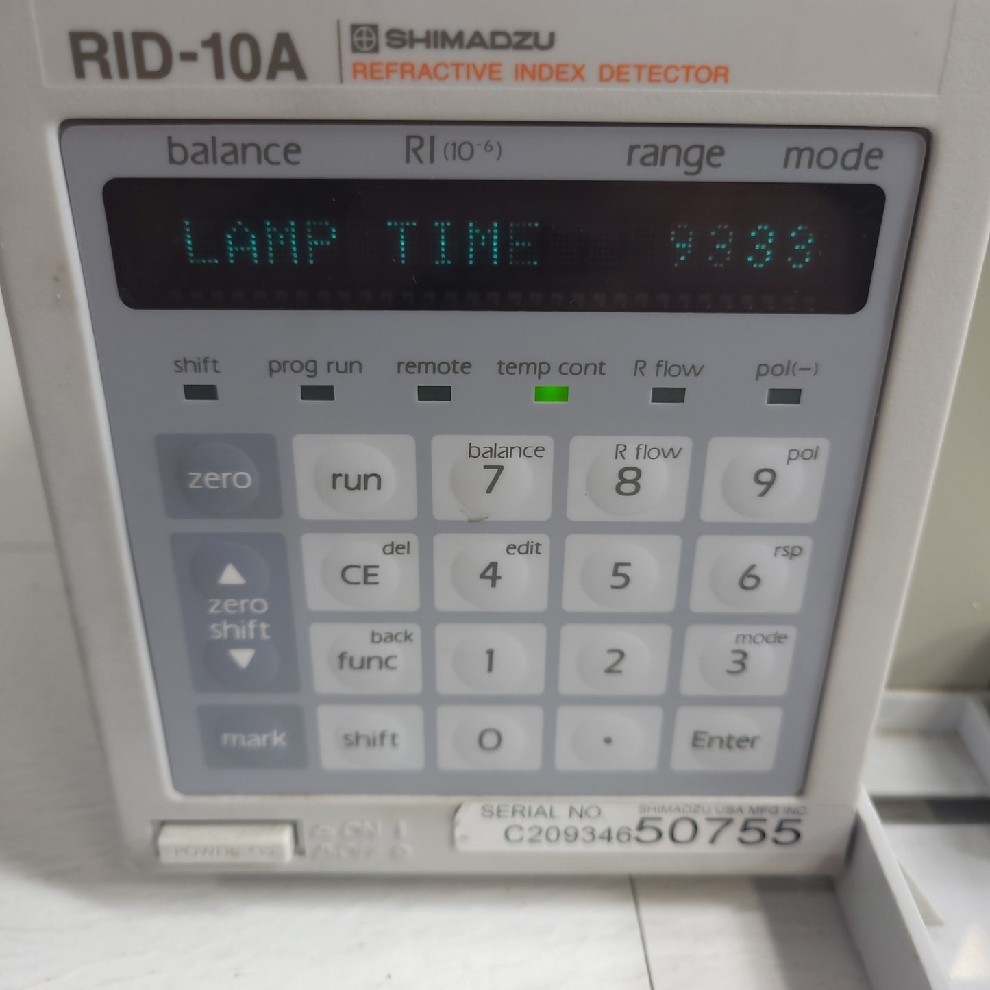 TESTED Shimadzu RID-10A Refractive Index Detector HPLC Double Temp 228-45095-32