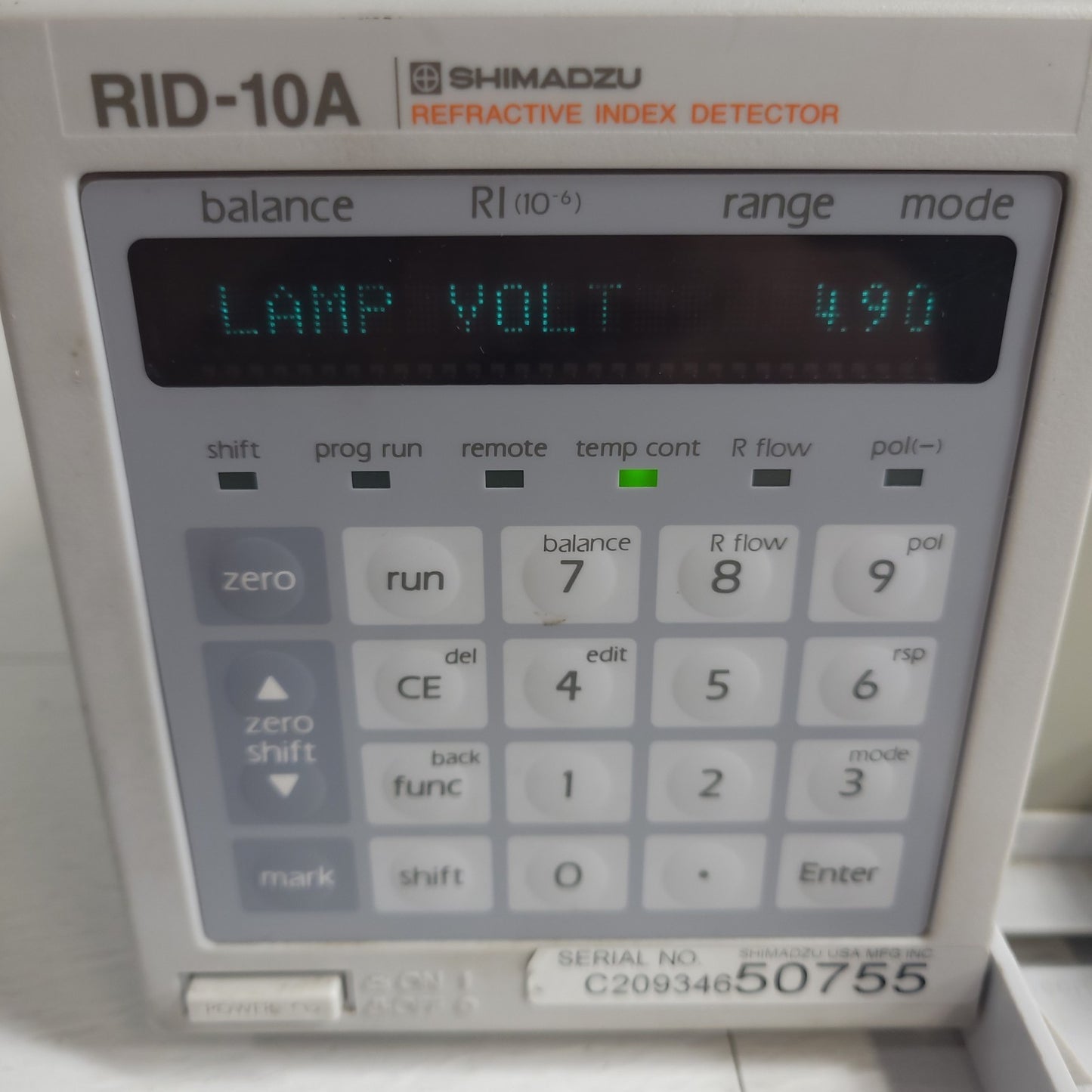 TESTED Shimadzu RID-10A Refractive Index Detector HPLC Double Temp 228-45095-32