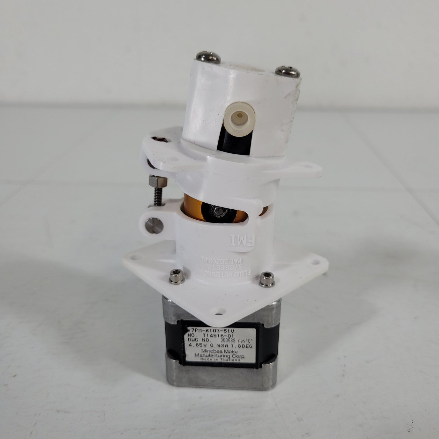 Fluid Metering Inc B96035 Precision Rotary Piston Pump 17PM-K103-51V White Mount