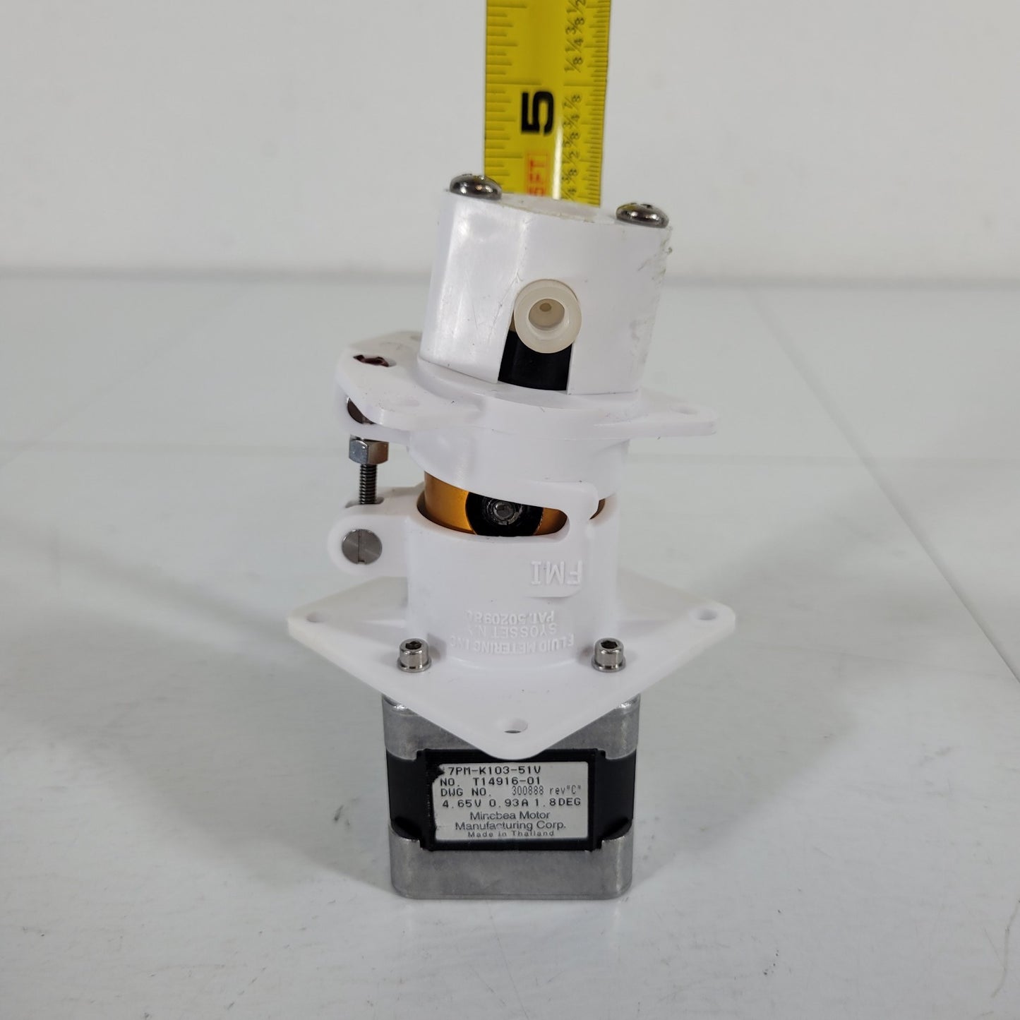 Fluid Metering Inc B96035 Precision Rotary Piston Pump 17PM-K103-51V White Mount