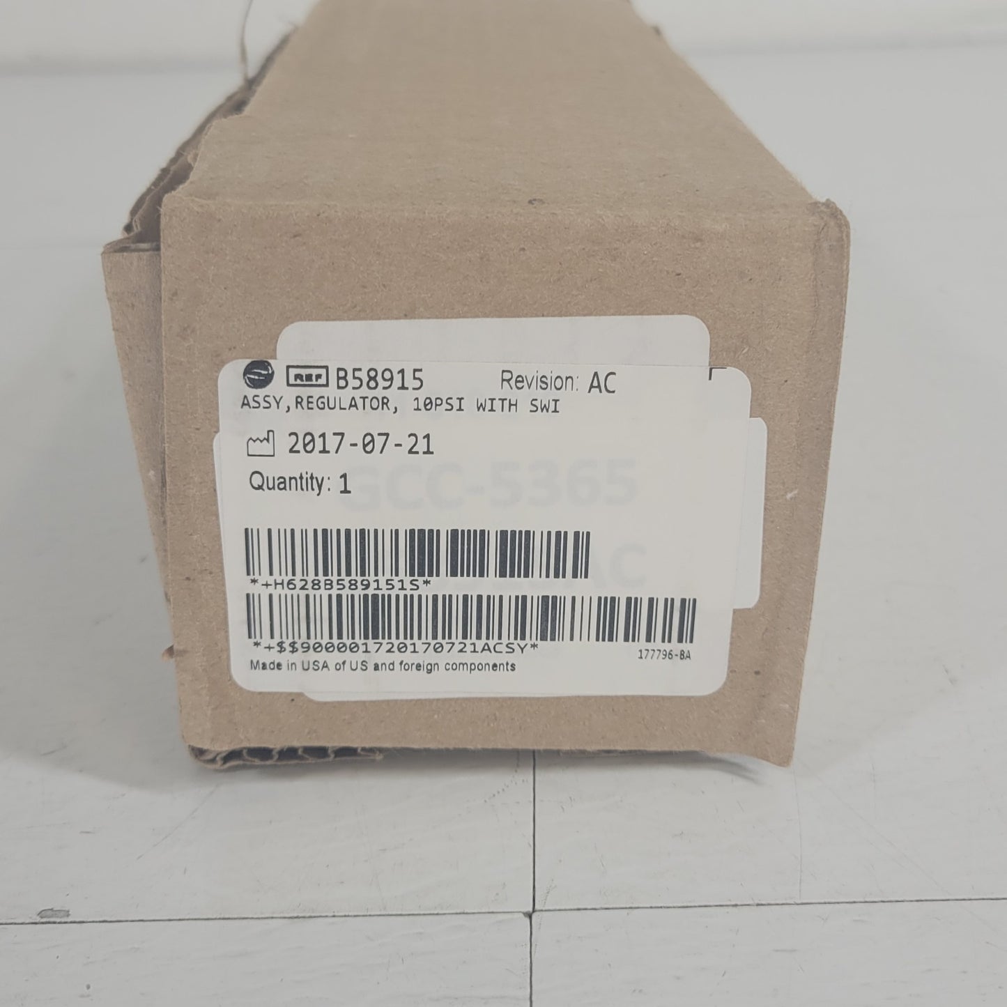 Beckman Coulter GCC 5365 Precision Pressure Regulator Inlet 150psi Outlet 10psi