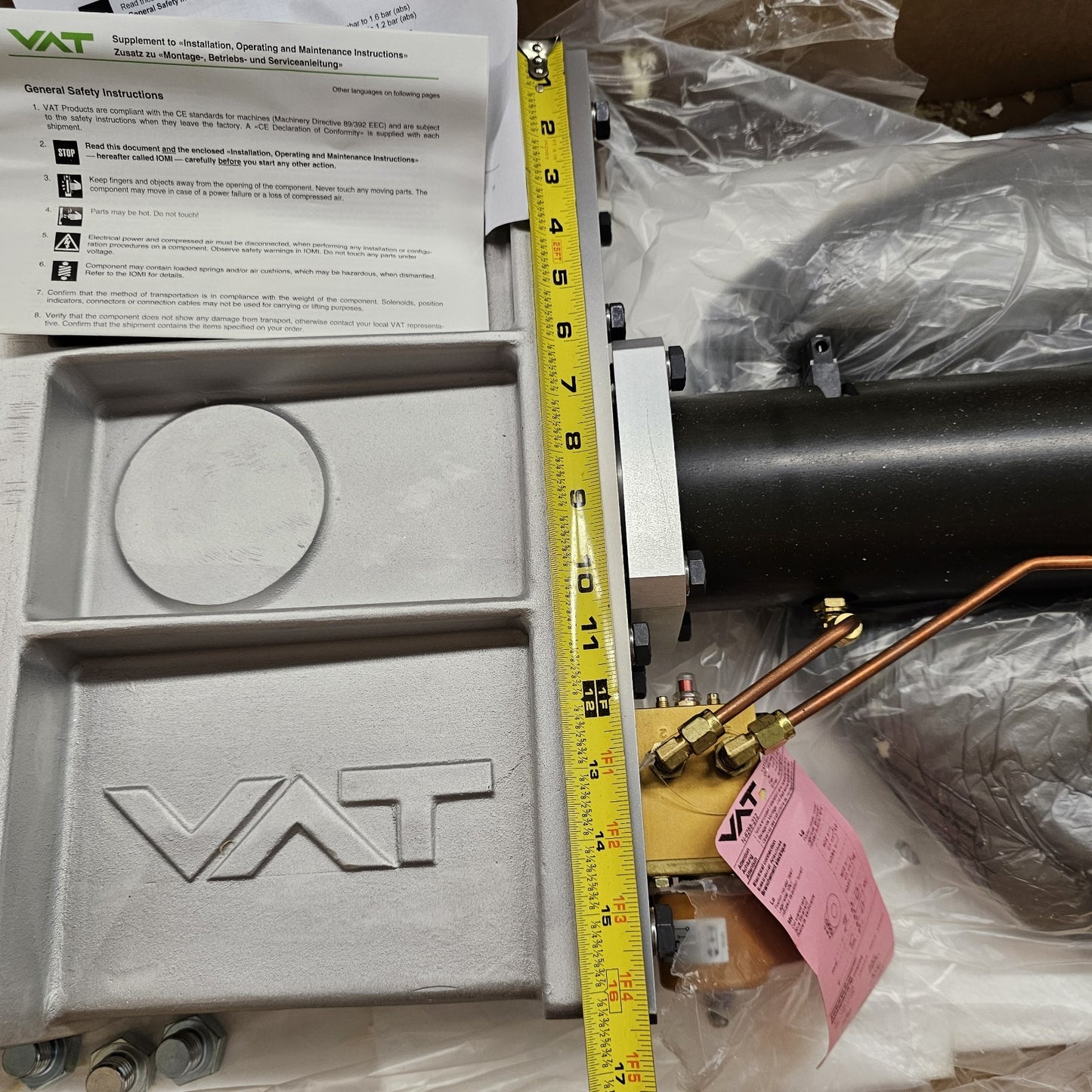 VAT ISO-F DN 320 Pneumatic High Vacuum Gate Valve LF 12" 12050-TA44-ABQ1 304SS