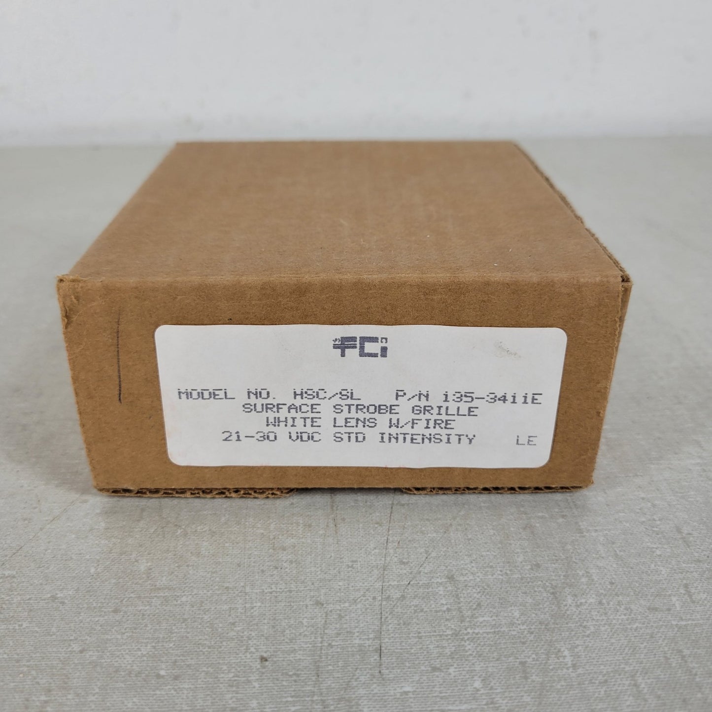 FCI Gamewell HSC/HL 135-3411E Fire Alarm Surface Strobe Grille White 21-30VDC