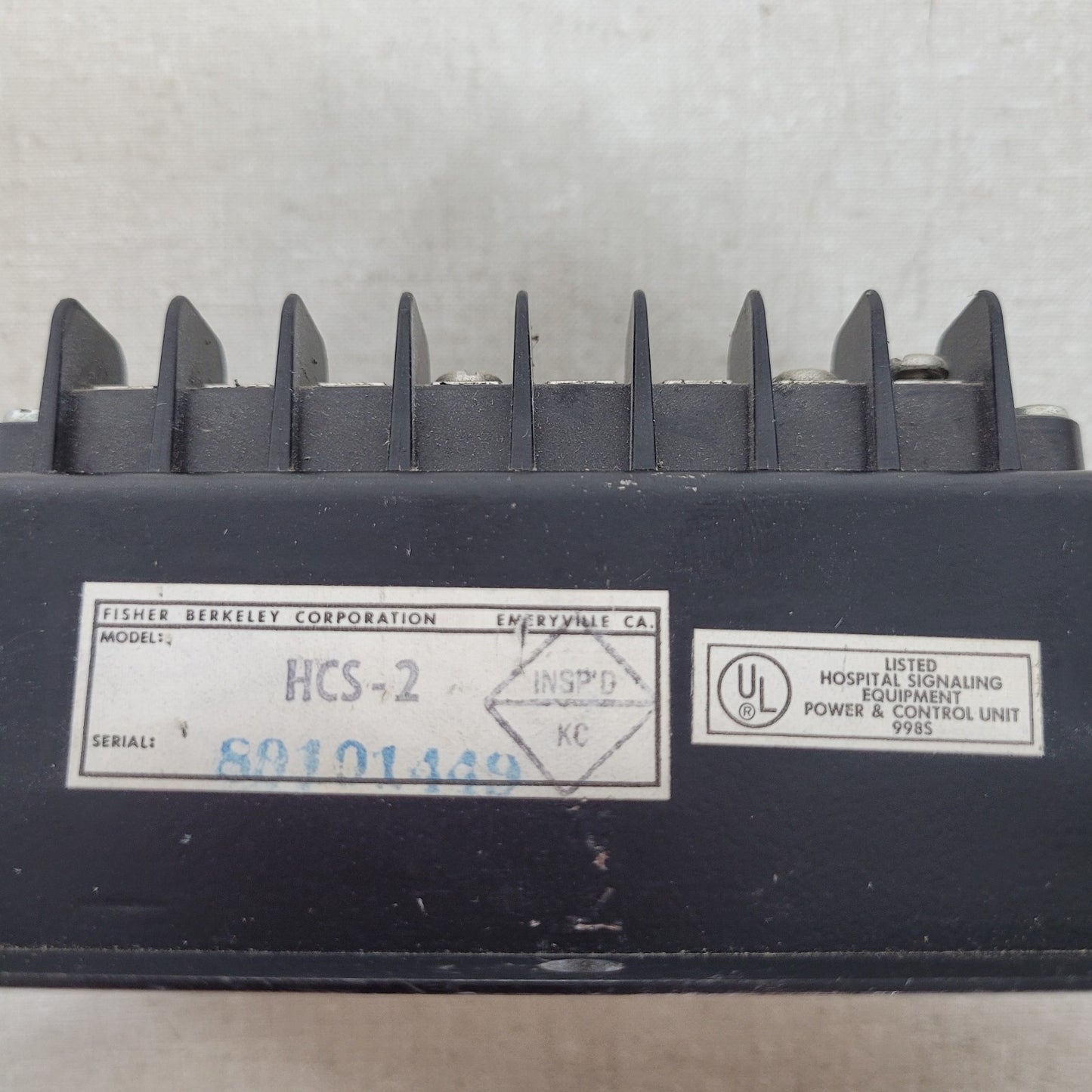 Fisher Berkeley HCS-2 Ektacom Nurse Intercom Call System Signaling Equipment