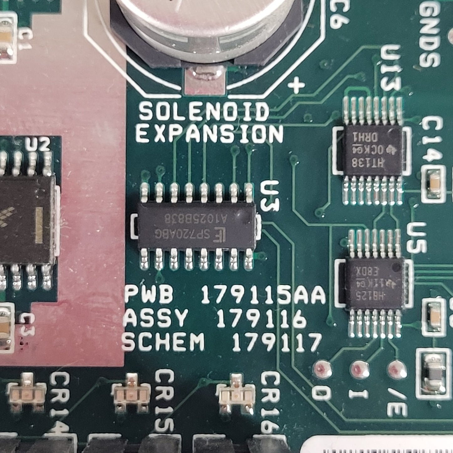 Beckman Coulter 179116 Solenoid Control Board 16-Channel 24VDC NO/NC Status