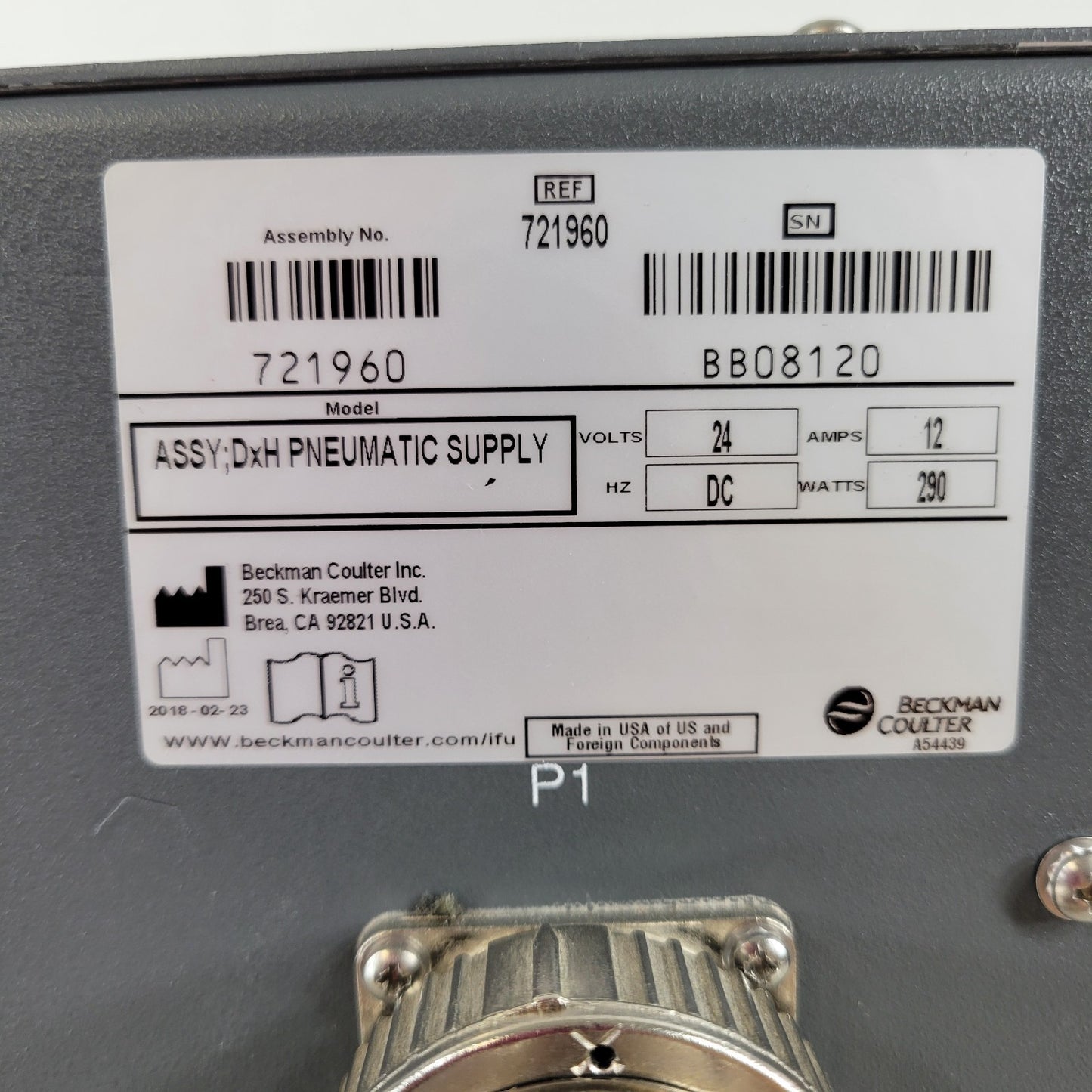 Thomas 2660ZC26/44-470 Air Cooled 24v Pneumatic Vacuum Supply Pump w/ Enclosure
