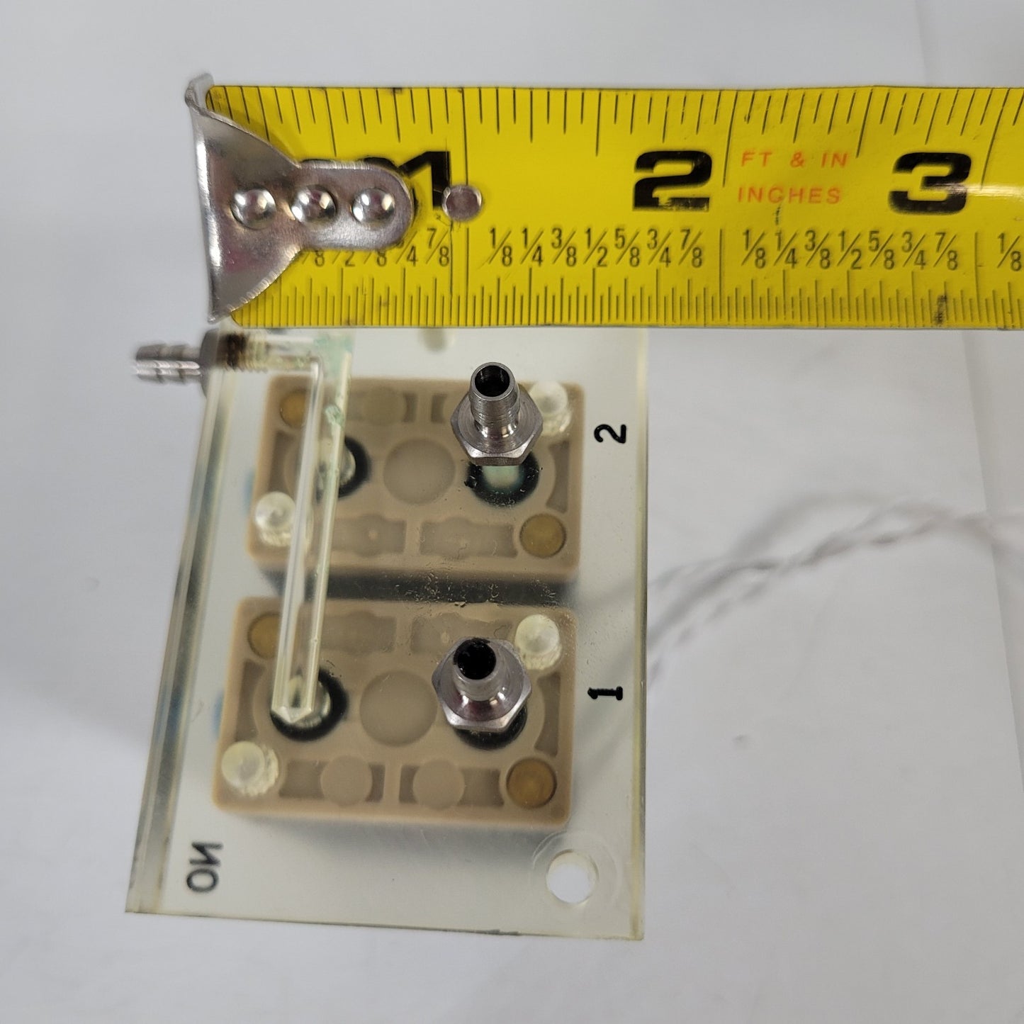 Burkert A48728 2 Station Solenoid Valve Manifold 24VDC 5W 43psi NO/NC Operation