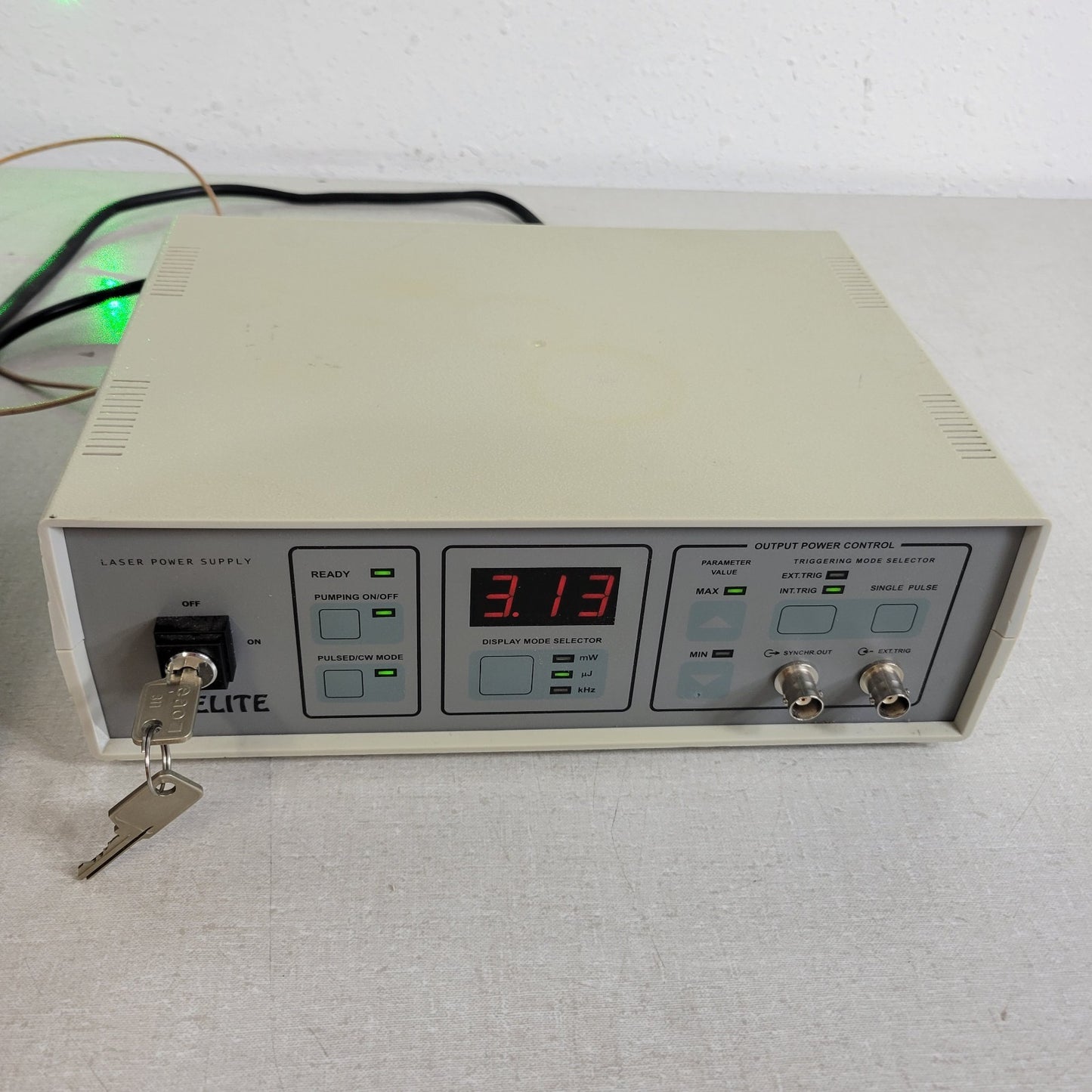 Intelite GSQAOM32-25 Pulsed Laser Controller w/ DPSSL Nd 532nm 1064nm Head 150uJ