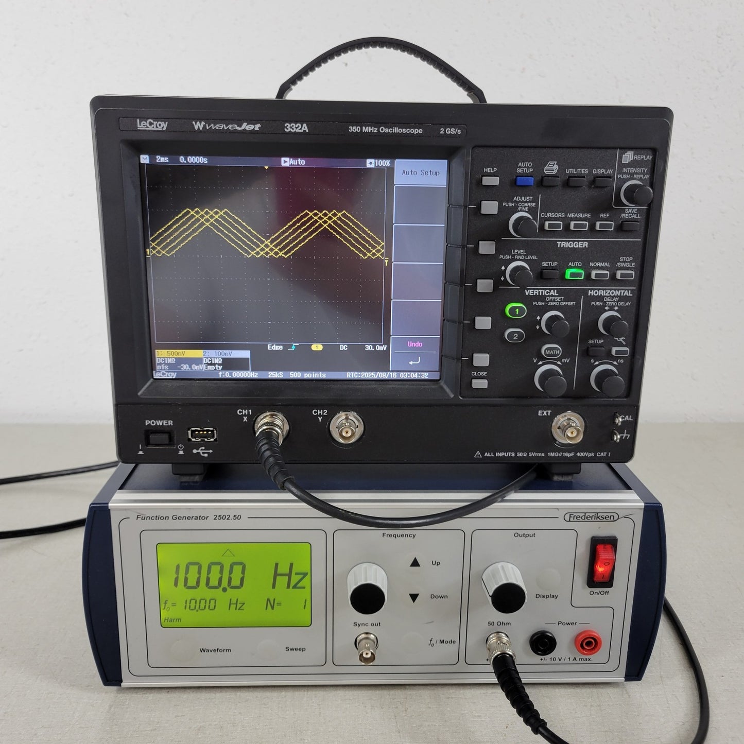 Frederiksen 2502.50 Function Waveform Generator 0.001 Hz to 10.0 MHz 2502.51-1