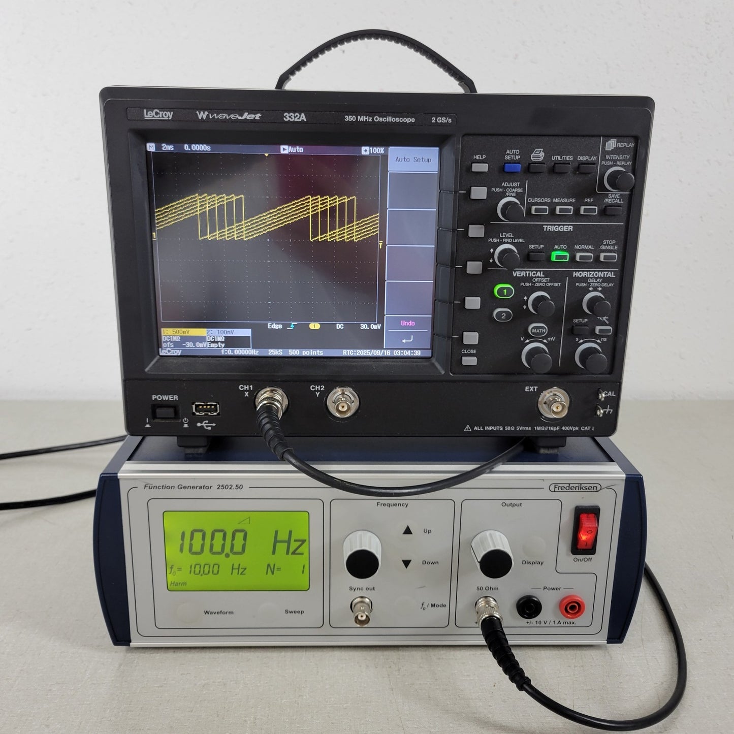 Frederiksen 2502.50 Function Waveform Generator 0.001 Hz to 10.0 MHz 2502.51-1