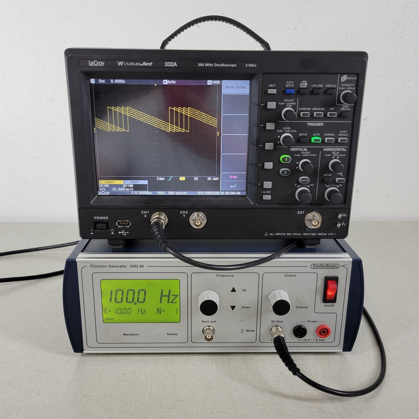 Frederiksen 2502.50 Function Waveform Generator 0.001 Hz to 10.0 MHz 2502.51-1