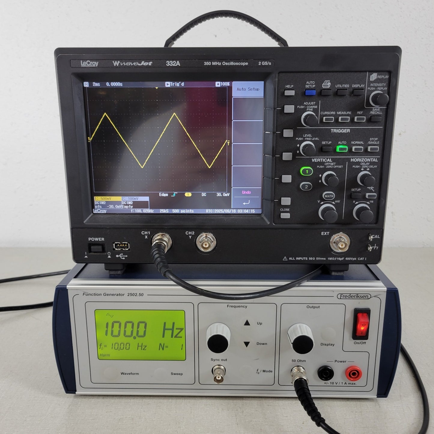 Frederiksen 2502.50 Function Waveform Generator 0.001 Hz to 10.0 MHz 2502.51-1