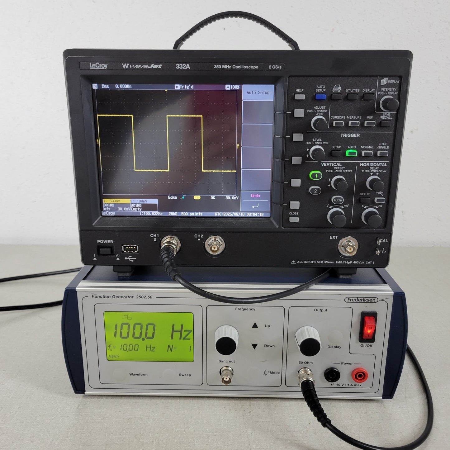 Frederiksen 2502.50 Function Waveform Generator 0.001 Hz to 10.0 MHz 2502.51-1
