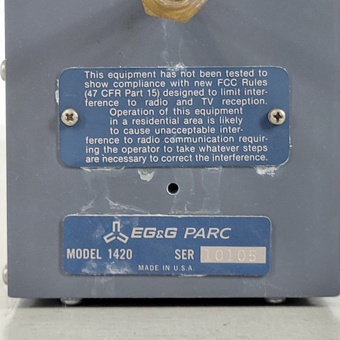 EG&G PARC 1420 Diode Array Detector DAD Raman Optical Analyzer OMA-2 Princeton