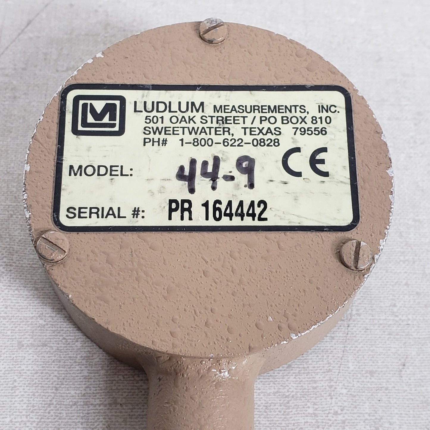 TESTED Ludlum Model 3 Radiation Survey Meter Geiger Counter w 44-9 Pancake Probe