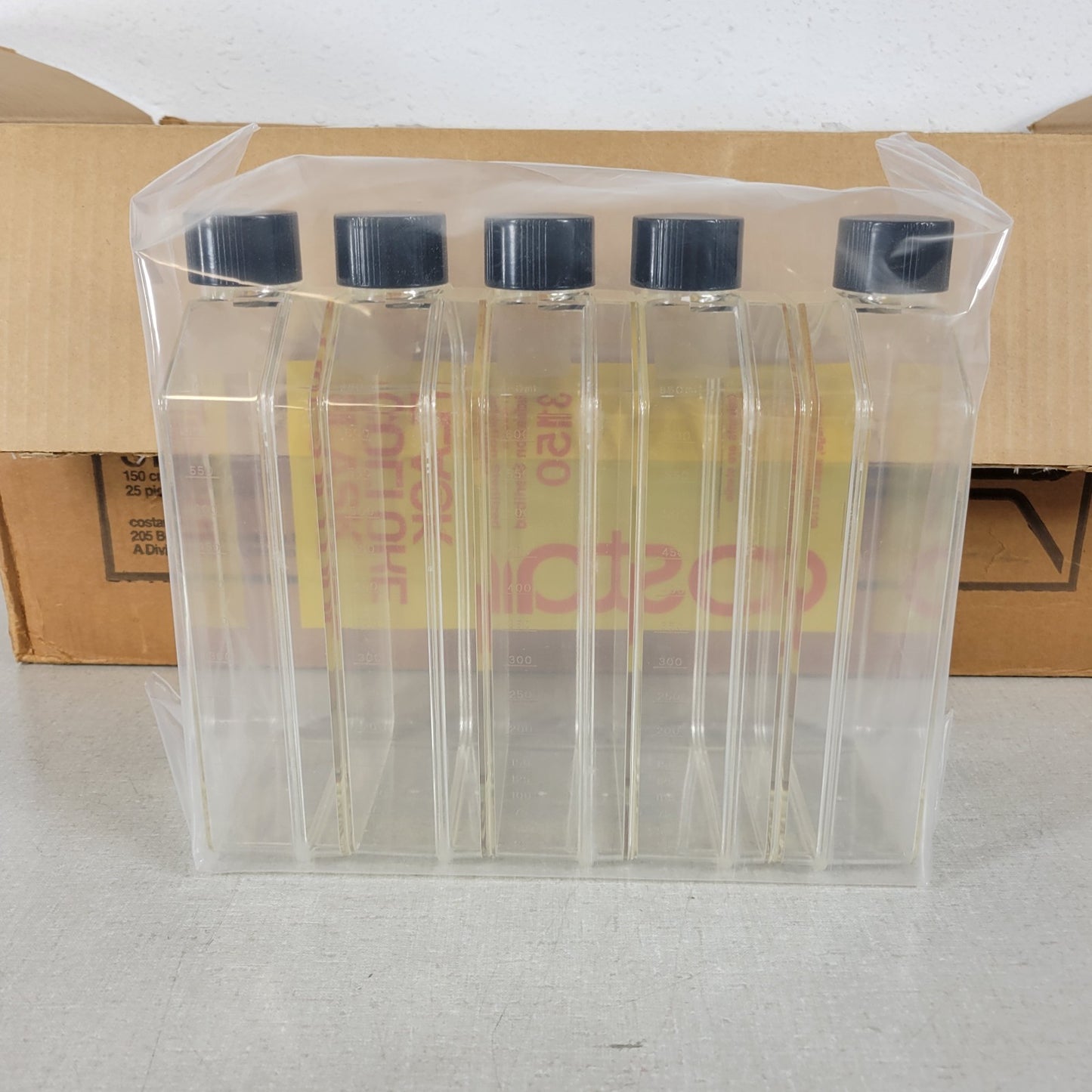 *Lot of 25* Corning Costar 3150 650ml Tissue Culture Flask Cell Straight Neck