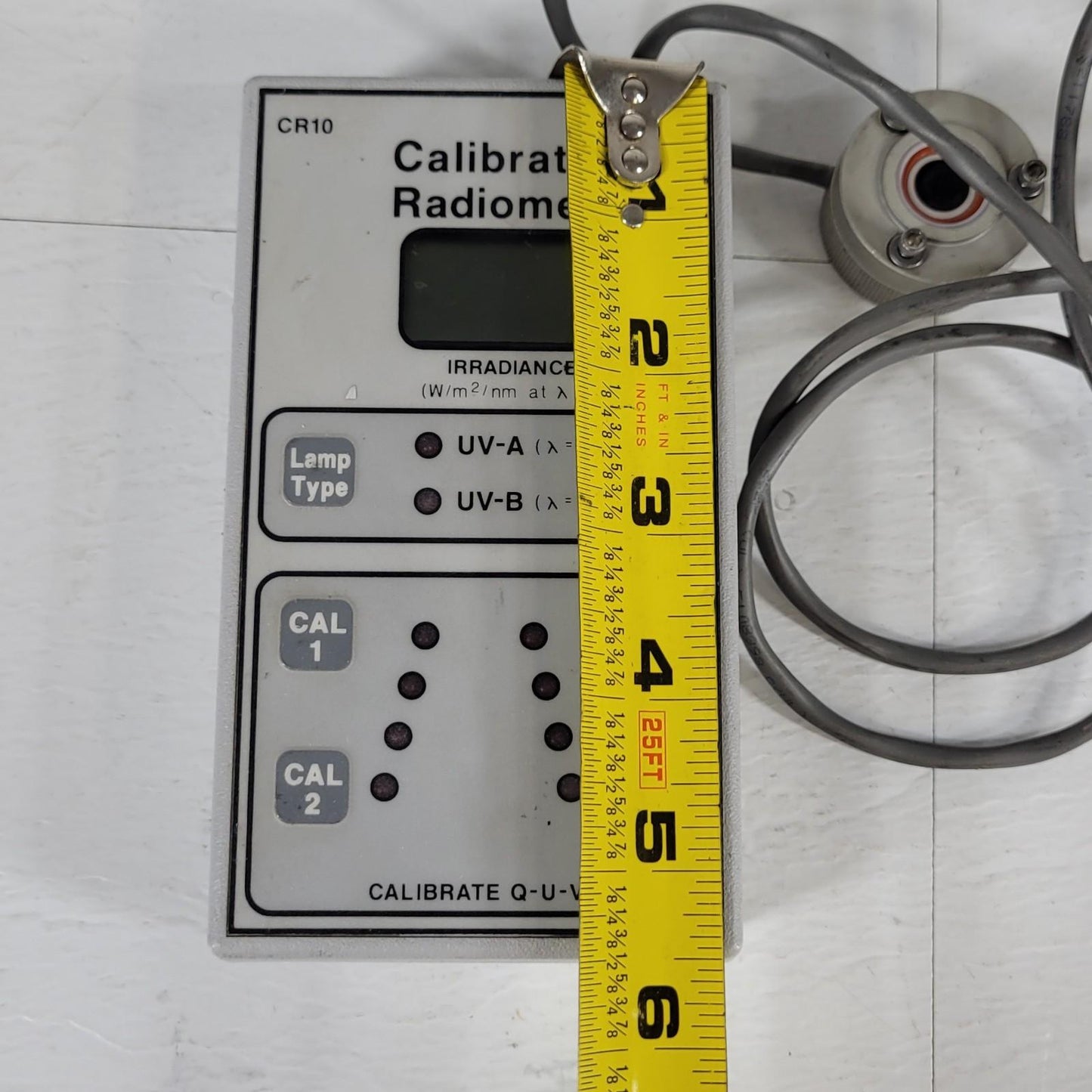 Q-Lab Q-Panel CR10 UV-A UV-B Ultraviolet Calibration Radiometer Meter Cal Q-U-V