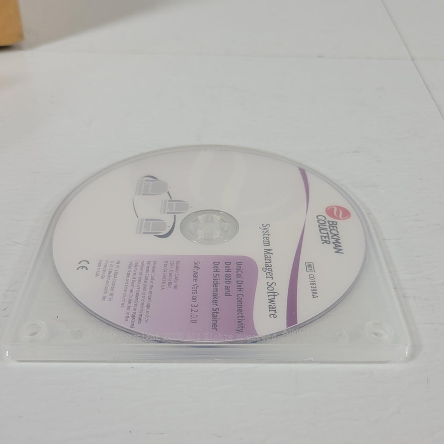 Beckman Coulter C01839AA UniCel Connectivity DxH 800 Slidemaker Disk System Man