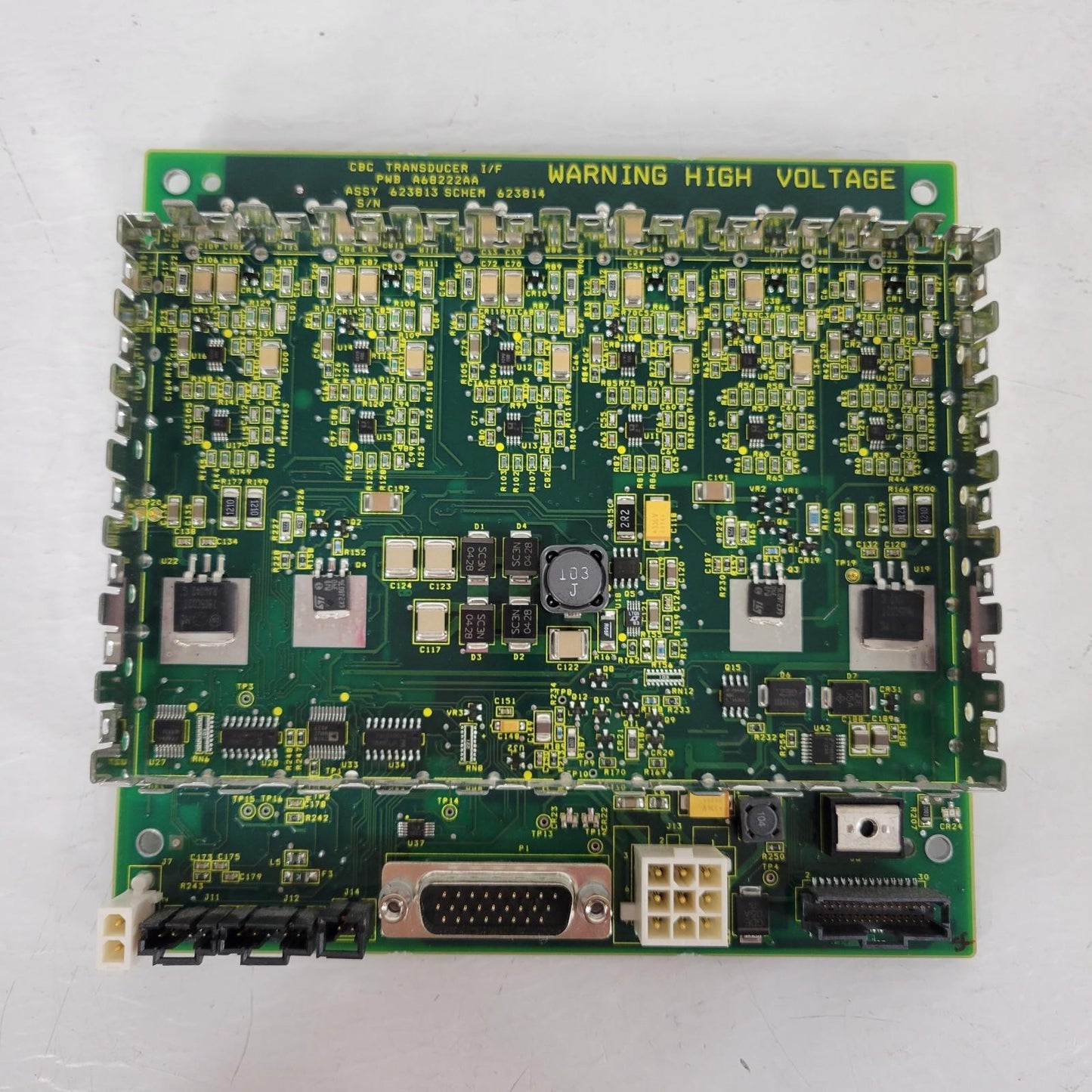 CBC Transducer I/F 3 Channel Circuit Board High Voltage Beckman Coulter 623813