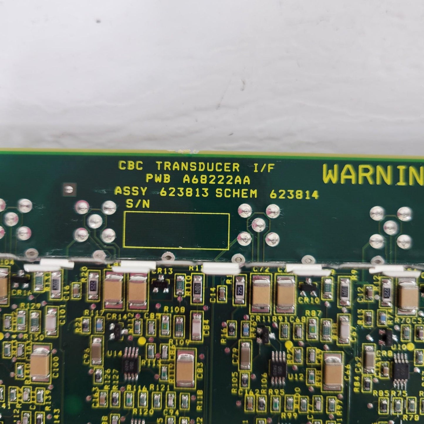 CBC Transducer I/F 3 Channel Circuit Board High Voltage Beckman Coulter 623813