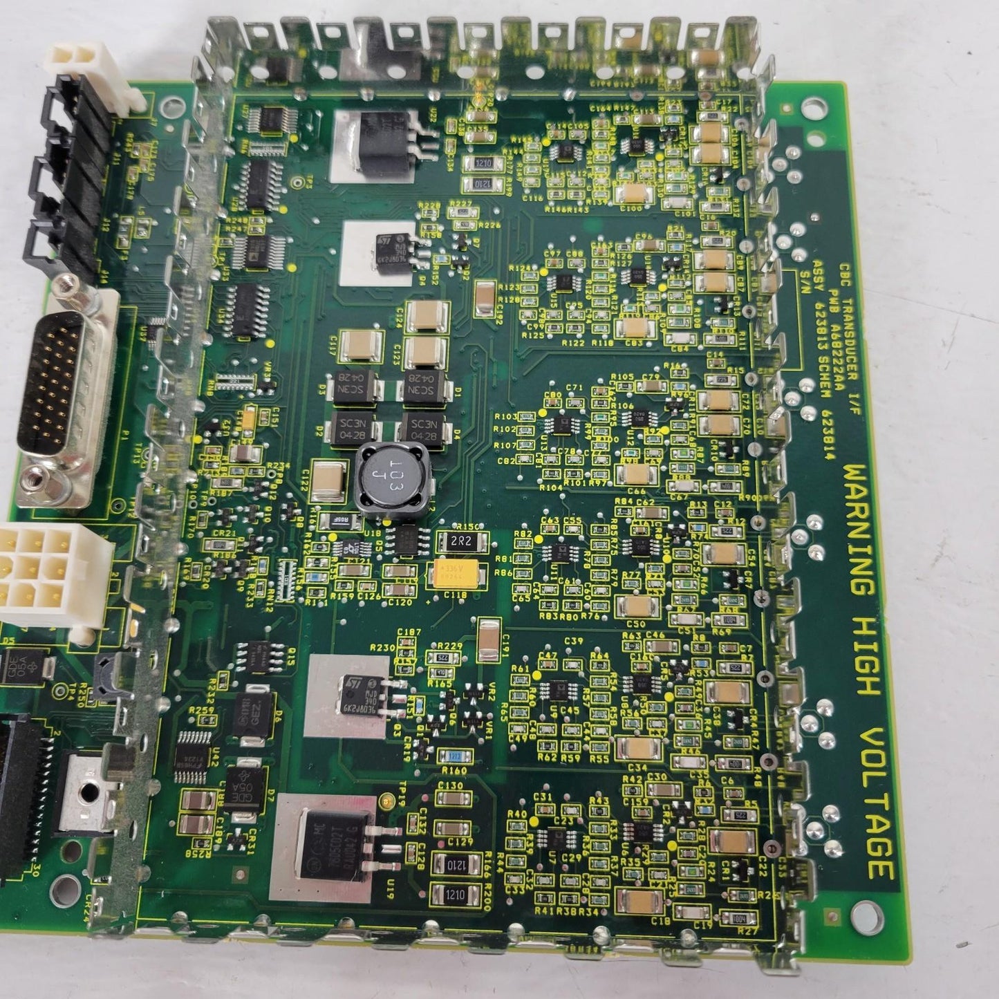 CBC Transducer I/F 3 Channel Circuit Board High Voltage Beckman Coulter 623813