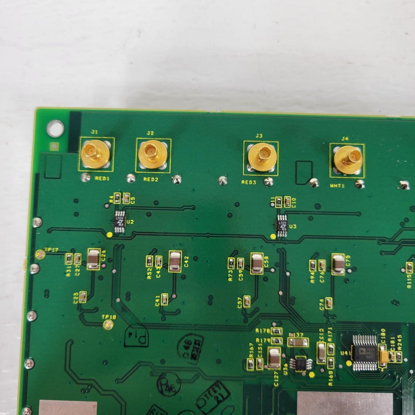 CBC Transducer I/F 3 Channel Circuit Board High Voltage Beckman Coulter 623813