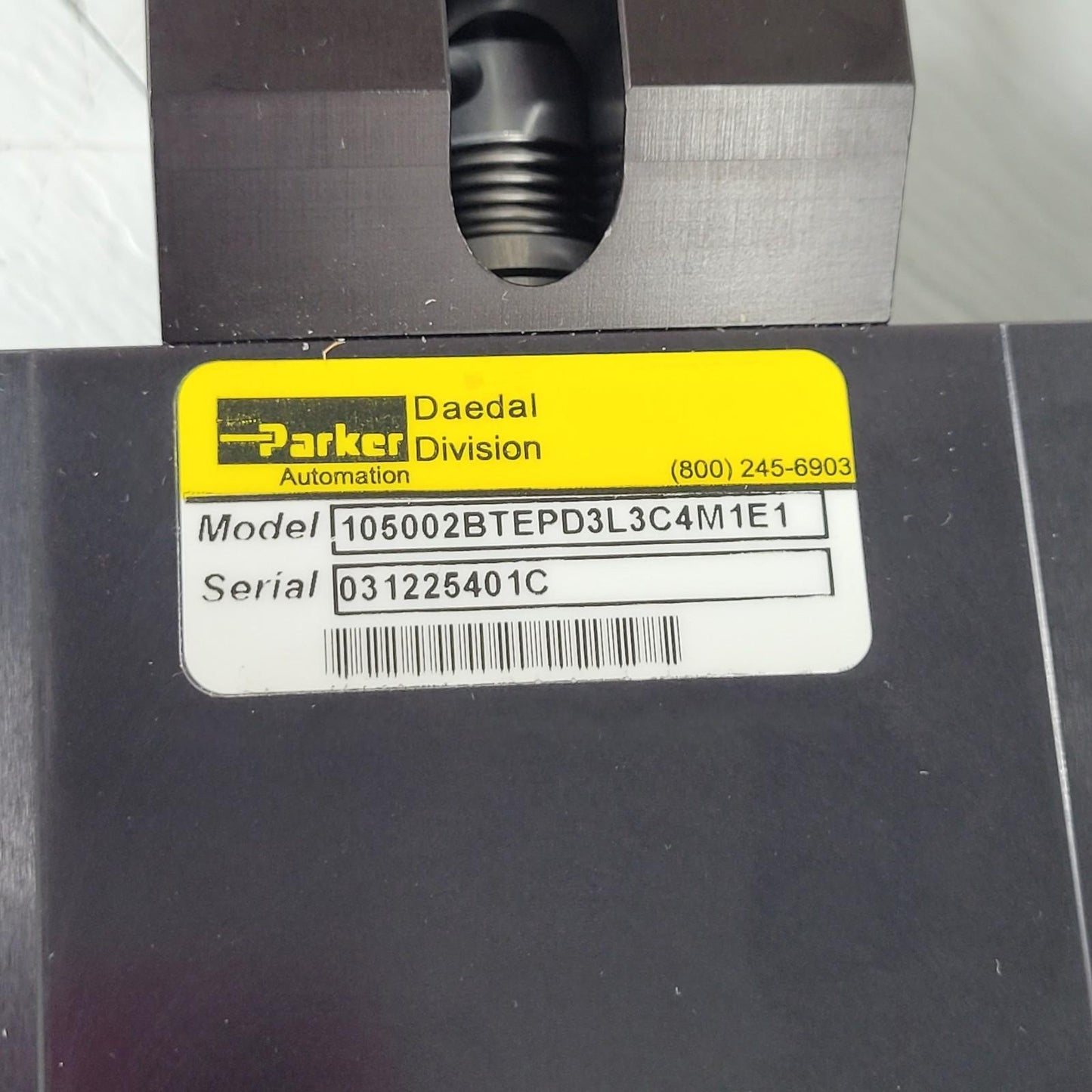 Parker Deadal 105002BTEPD3L3C4M1E1 Linear Positioning Stage 2" Travel