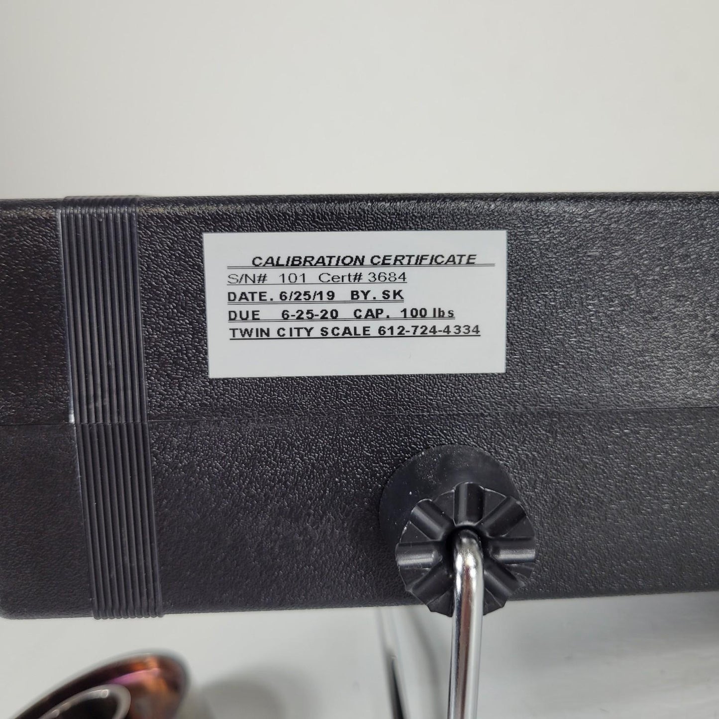 Sensing Systems Transducer Techniques Load Cell Display 100lbs Capacity