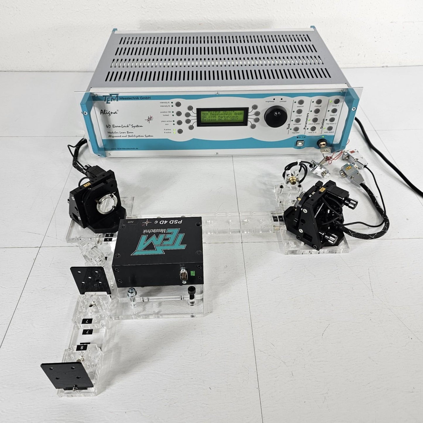 TEM Messtechnik ALIGNA 4D Modular Laser Beam Alignment and Stabilization System
