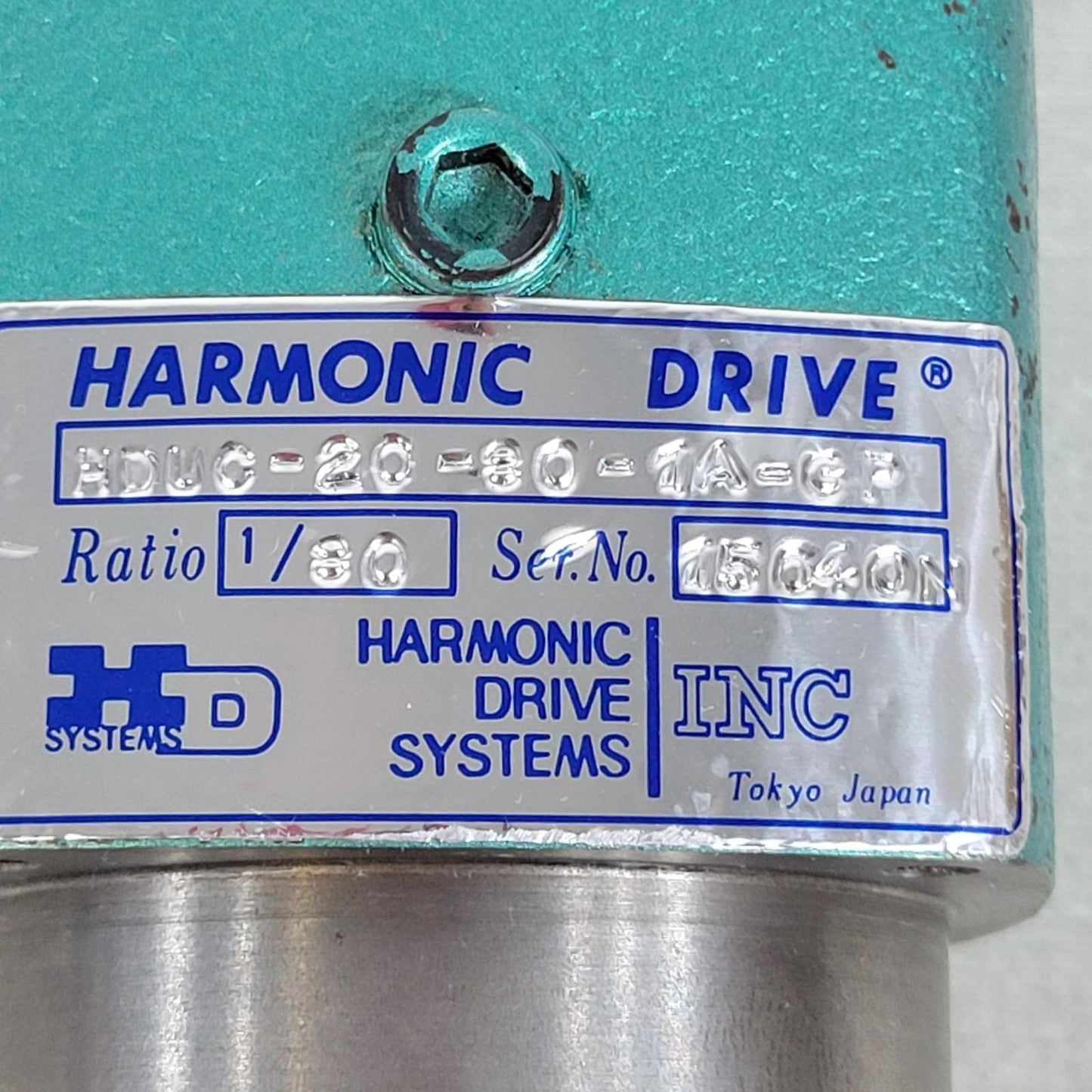 Harmonic Drive HDUG-20-80-1A-GP Ratio 1/80 Speed Reducer Motion In-line Gear Box