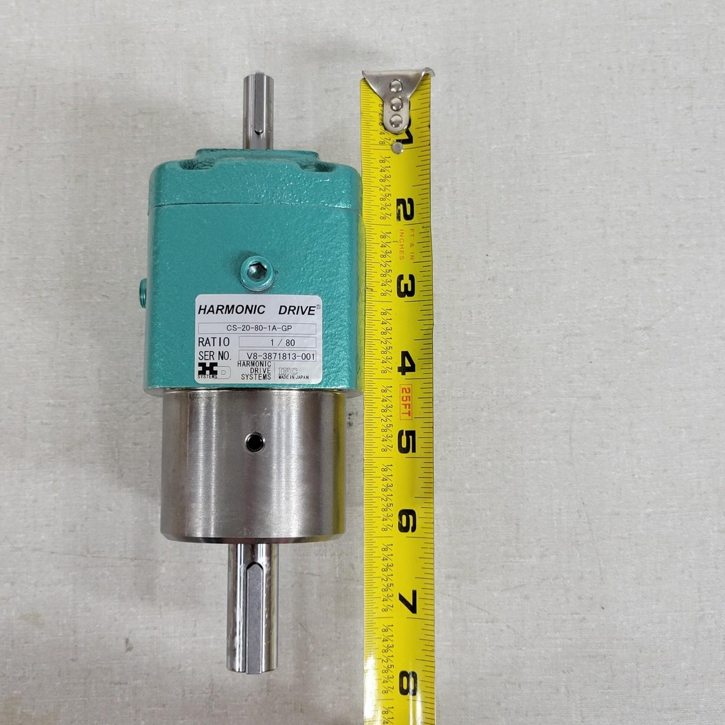 Harmonic Drive CS-20-80-1A-GP Ratio 1/80 Speed Reducer In-Line Gear Box