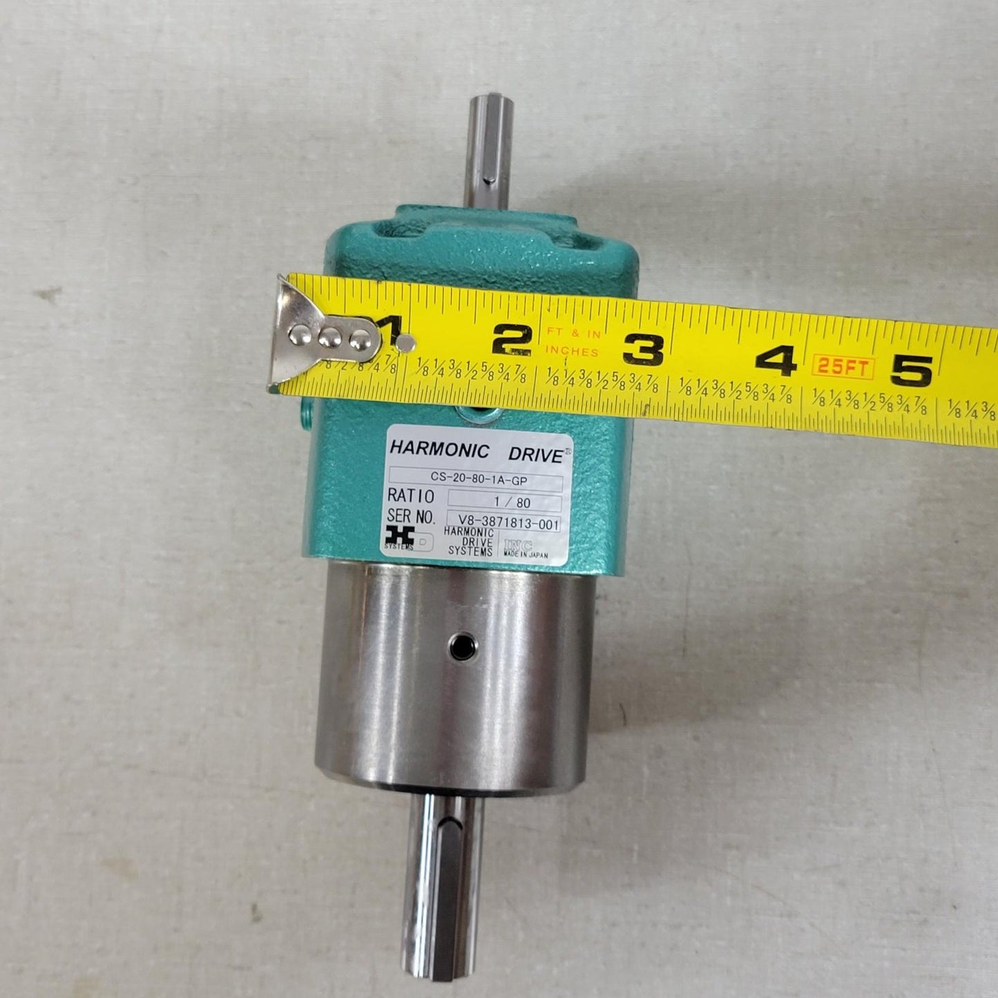 Harmonic Drive CS-20-80-1A-GP Ratio 1/80 Speed Reducer In-Line Gear Box